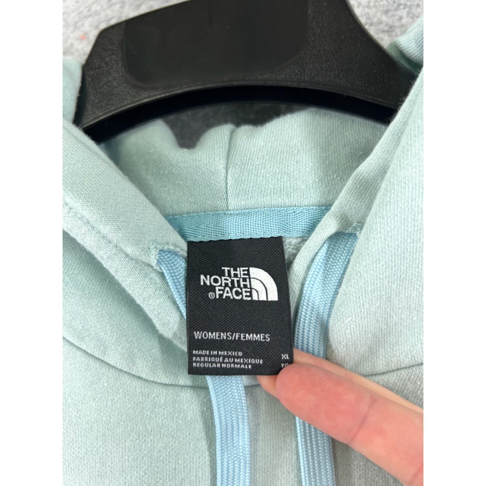 The North Face The North Face Pullover Hoodie Womens XL Teal Cotton Kangaroo Pocket Activewear Size XL / US 12-14 / IT 48-50 - 3 Thumbnail