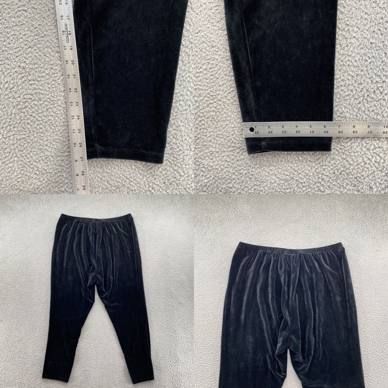 Vintage Woman Within Black Velour Elastic Waist Pull On Plus Size 2X Pants User: Woman Within Black Elastic Waist Pull On Plus Size 2X Velour Pants Size 40" / US 18 - 8 Thumbnail