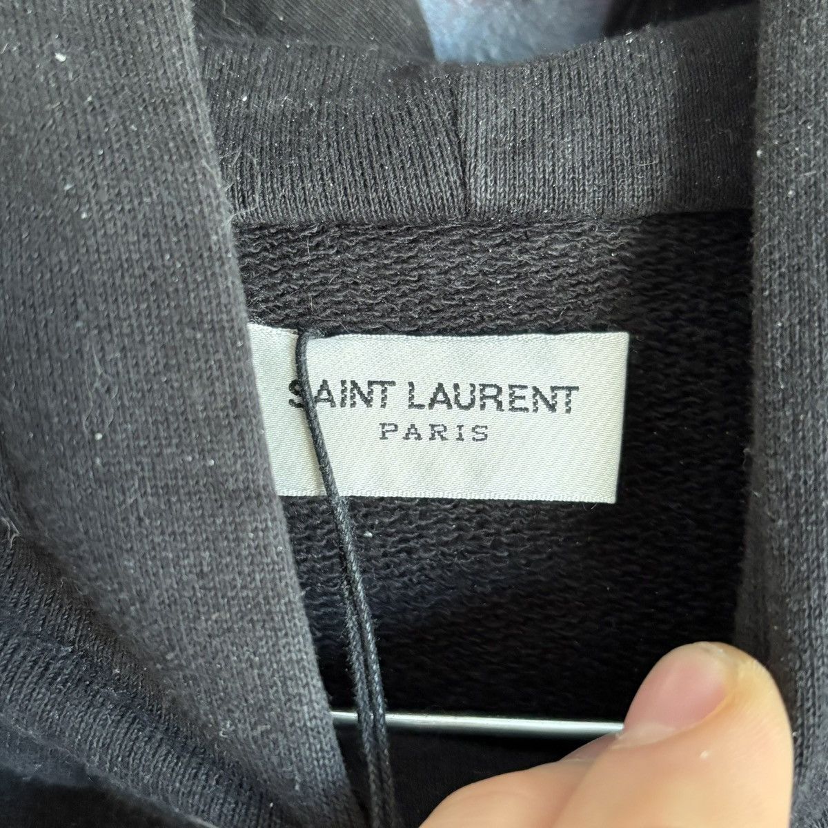Saint Laurent Paris Black Saint Laurent Paris Logo Hoodie Size M Size US S / EU 44-46 / 1 - 5 Thumbnail