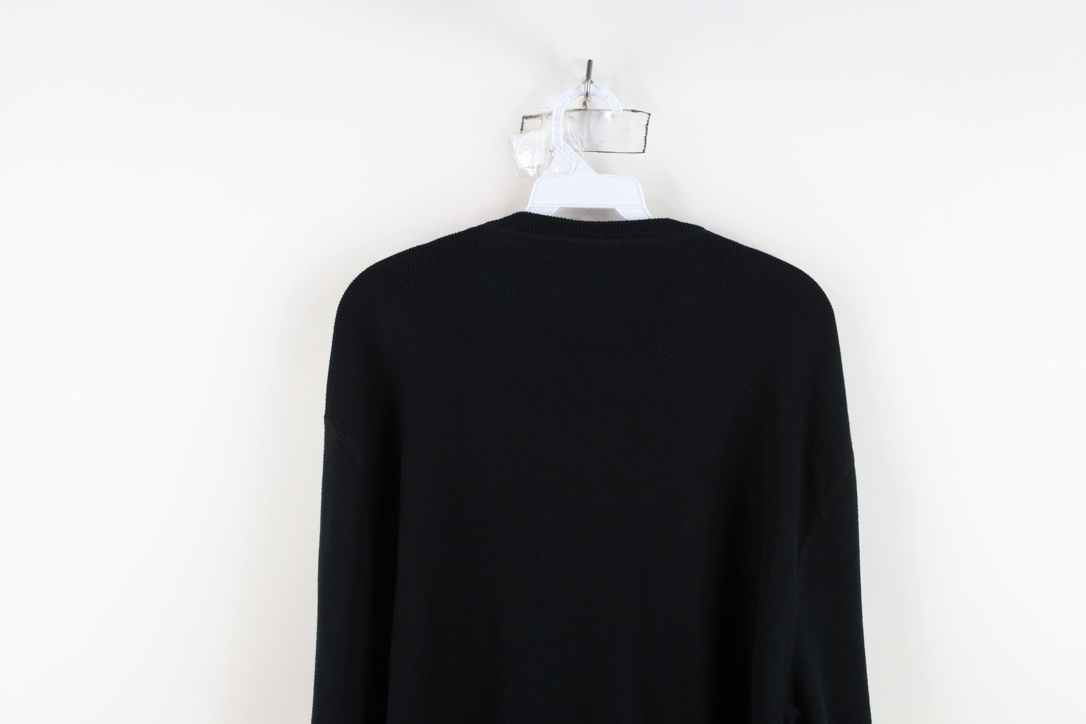 Polo Ralph Lauren Vintage 90s Ralph Lauren Ribbed Knit Crewneck Sweater Black Size US XL / EU 56 / 4 - 13 Thumbnail