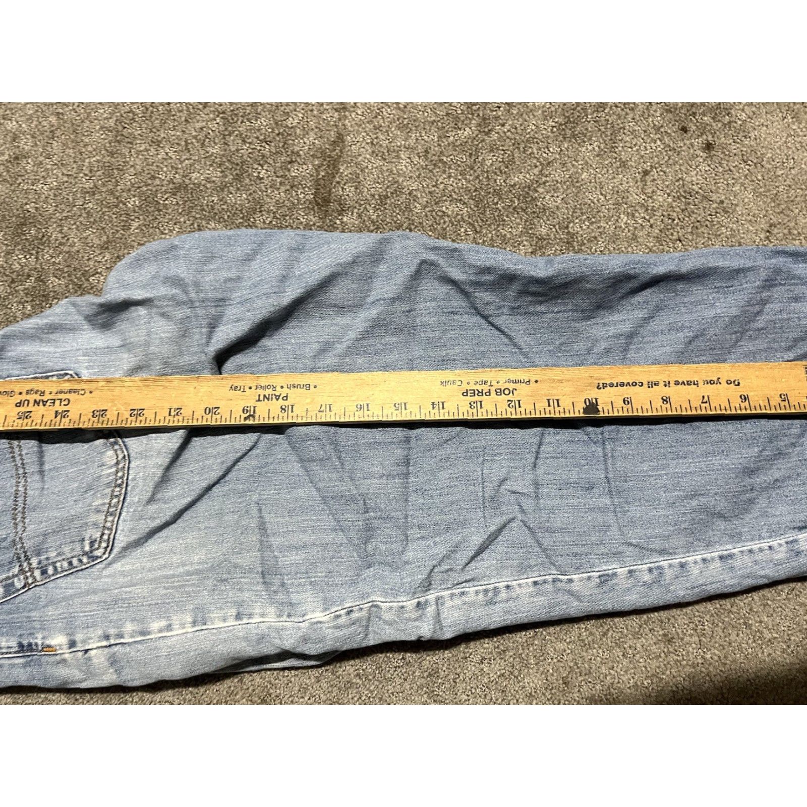 Vintage VINTAGE L.L. Bean Straight Crop Jeans Women Medium Blue 90s Logo Pockets Size 30" / US 8 / IT 44 - 6 Thumbnail
