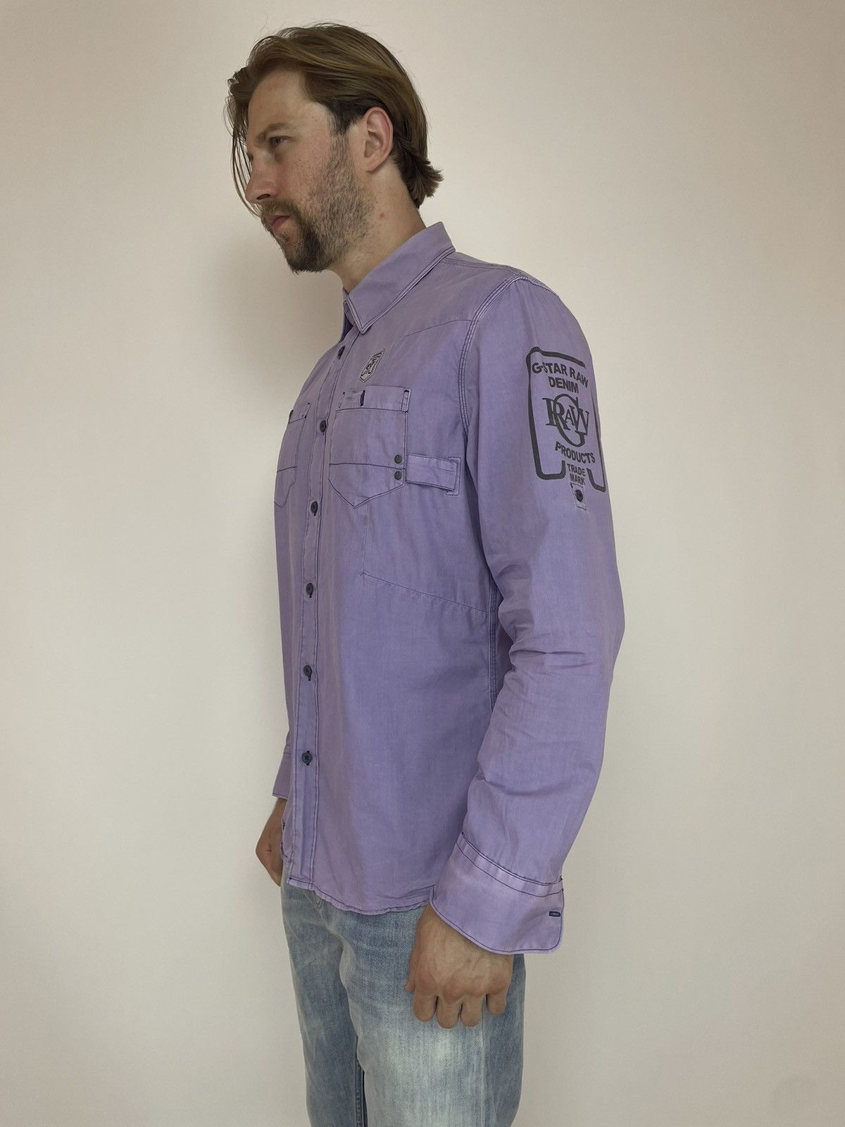 G-Star G-Star RAW WORK LAWRENCE SHIRT L/S Mens size 2XL Size US XXL / EU 58 / 5 - 3 Thumbnail
