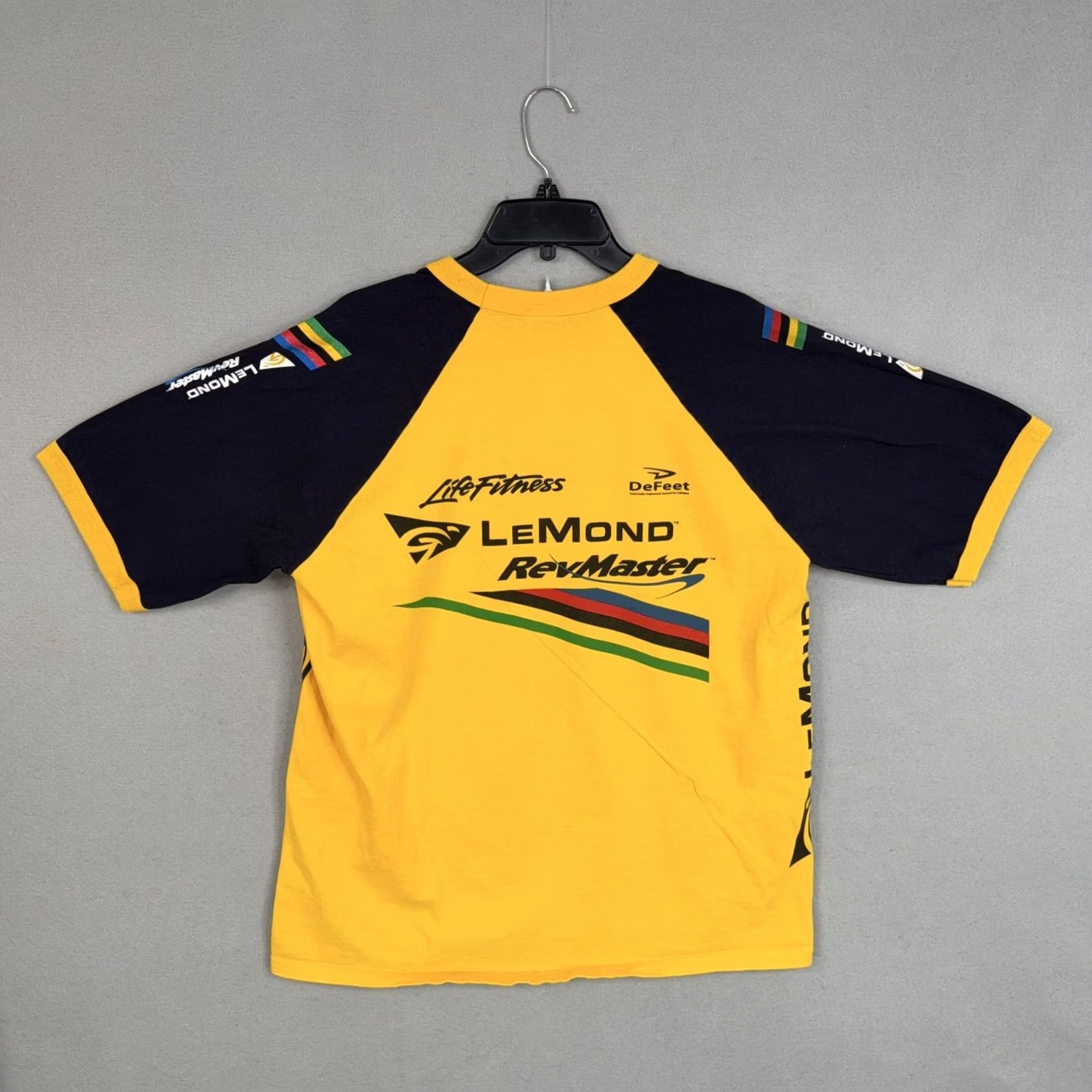 Vintage Avanti Collection Shirt Mens XL Yellow LeMond RevMaster Life Fitness Cycling Tee Size US XL / EU 56 / 4 - 7 Thumbnail