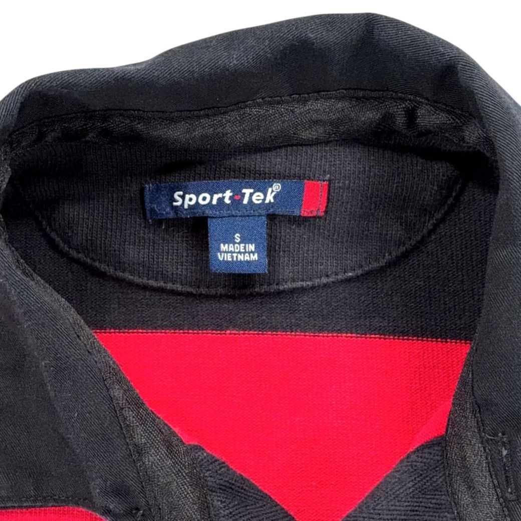 Vintage VINTAGE Red Mile Rugby Polo Shirt Sport-Tek Shirt Adult SMALL Red Black Striped Category: Polo--) Size US S / EU 44-46 / 1 - 4 Thumbnail
