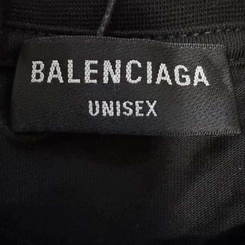 Balenciaga Balenciaga Black monogram printed logo short sleeve Size US XS / EU 42 / 0 - 2 Thumbnail