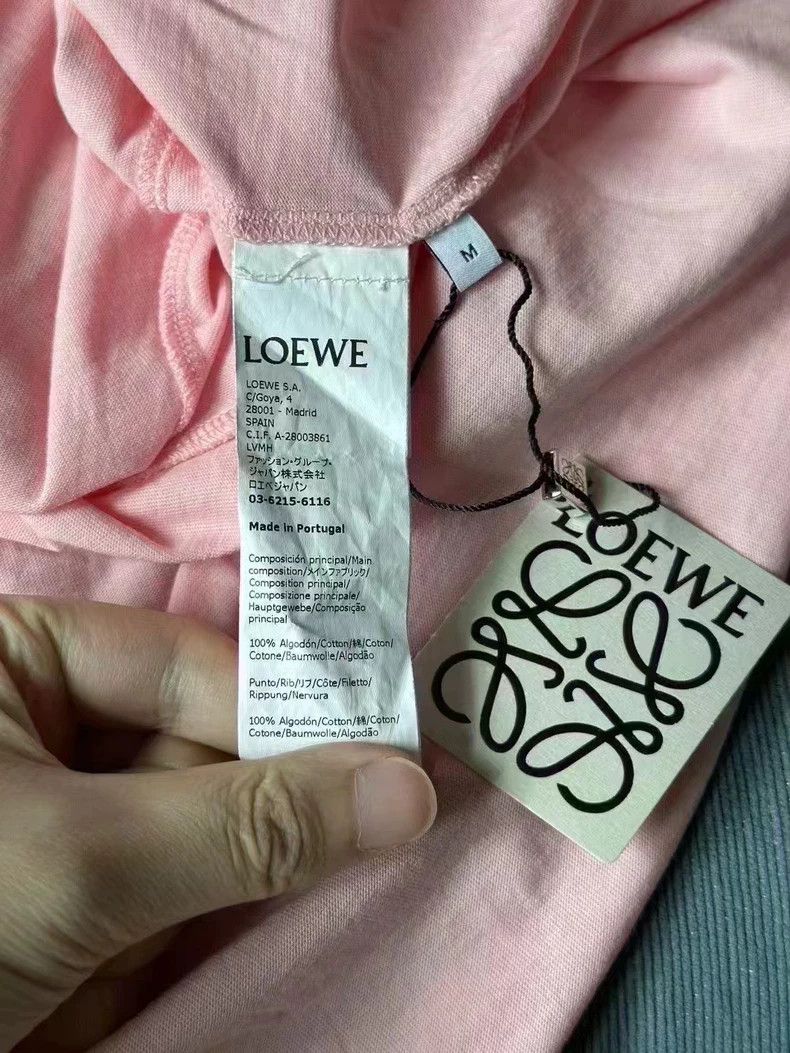 Loewe LOEWE Pink embroidered logo short sleeve Size M / US 6-8 / IT 42-44 - 3 Thumbnail