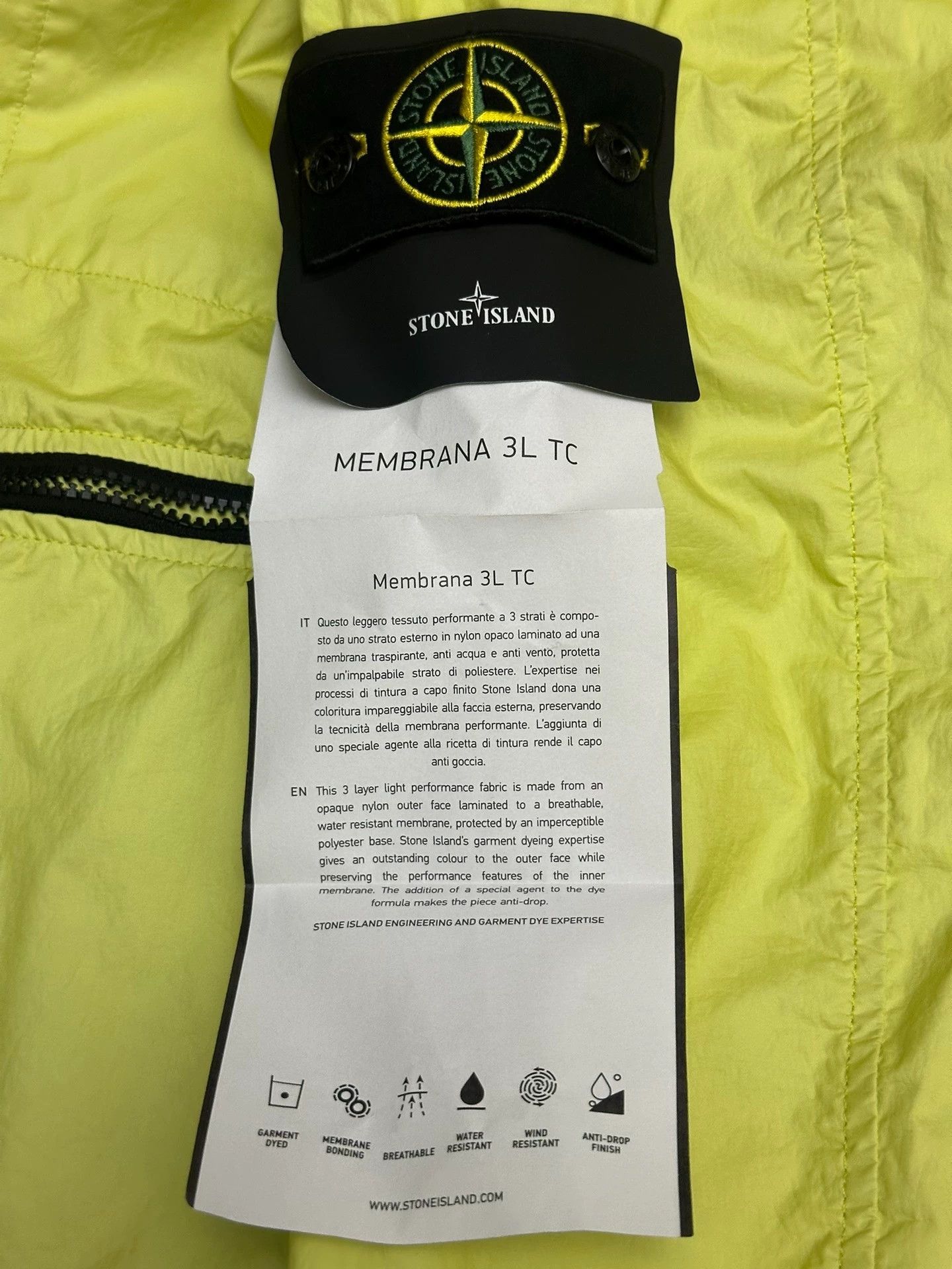 Stone Island Stone Island 3LTC Lemon Yellow Multi-pocket L Jkt Size US L / EU 52-54 / 3 - 4 Thumbnail