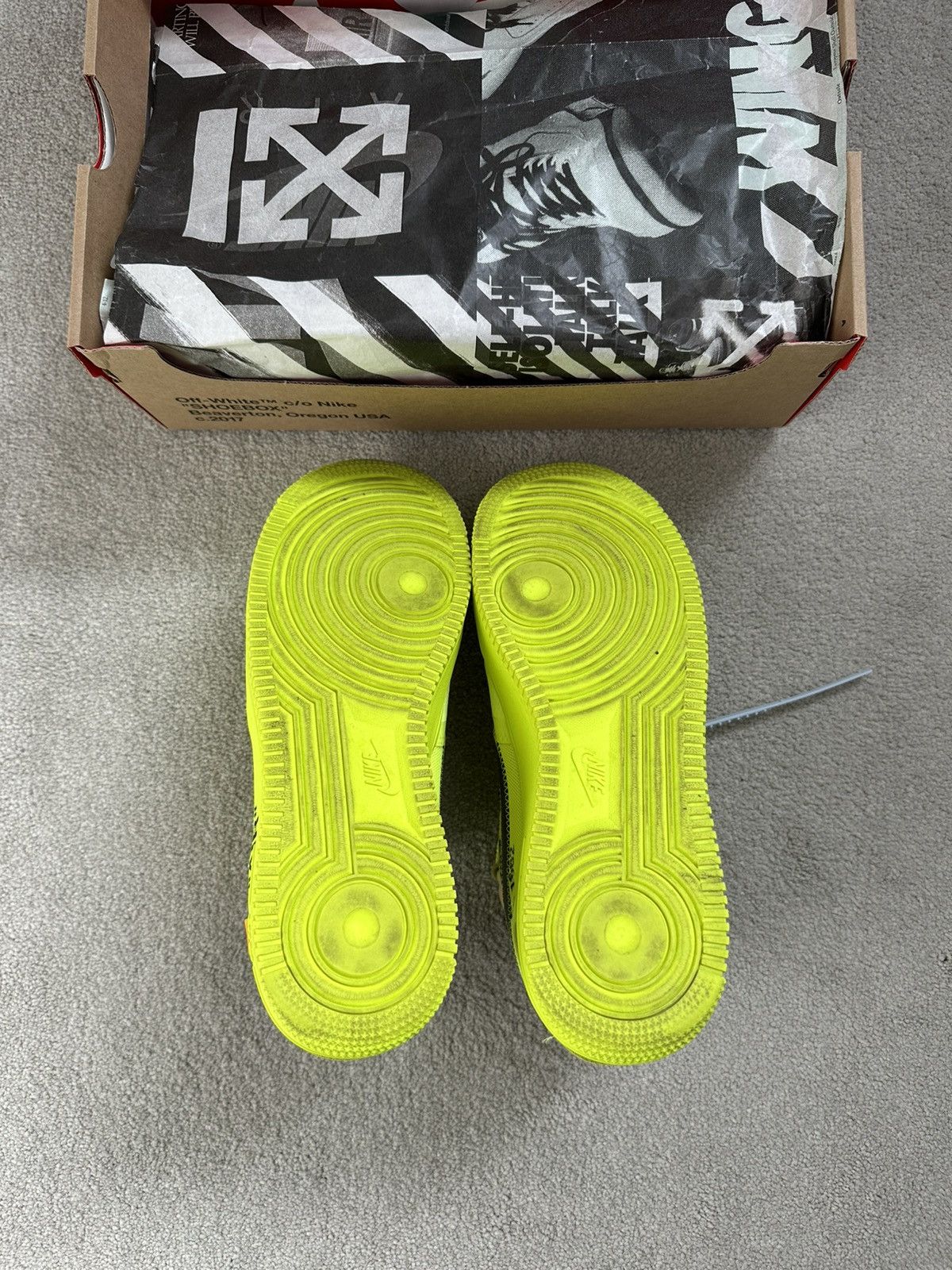 Nike × Off-White Nike Air Force 1 Low Off-White Size US 7.5 / EU 40-41 - 5 Thumbnail