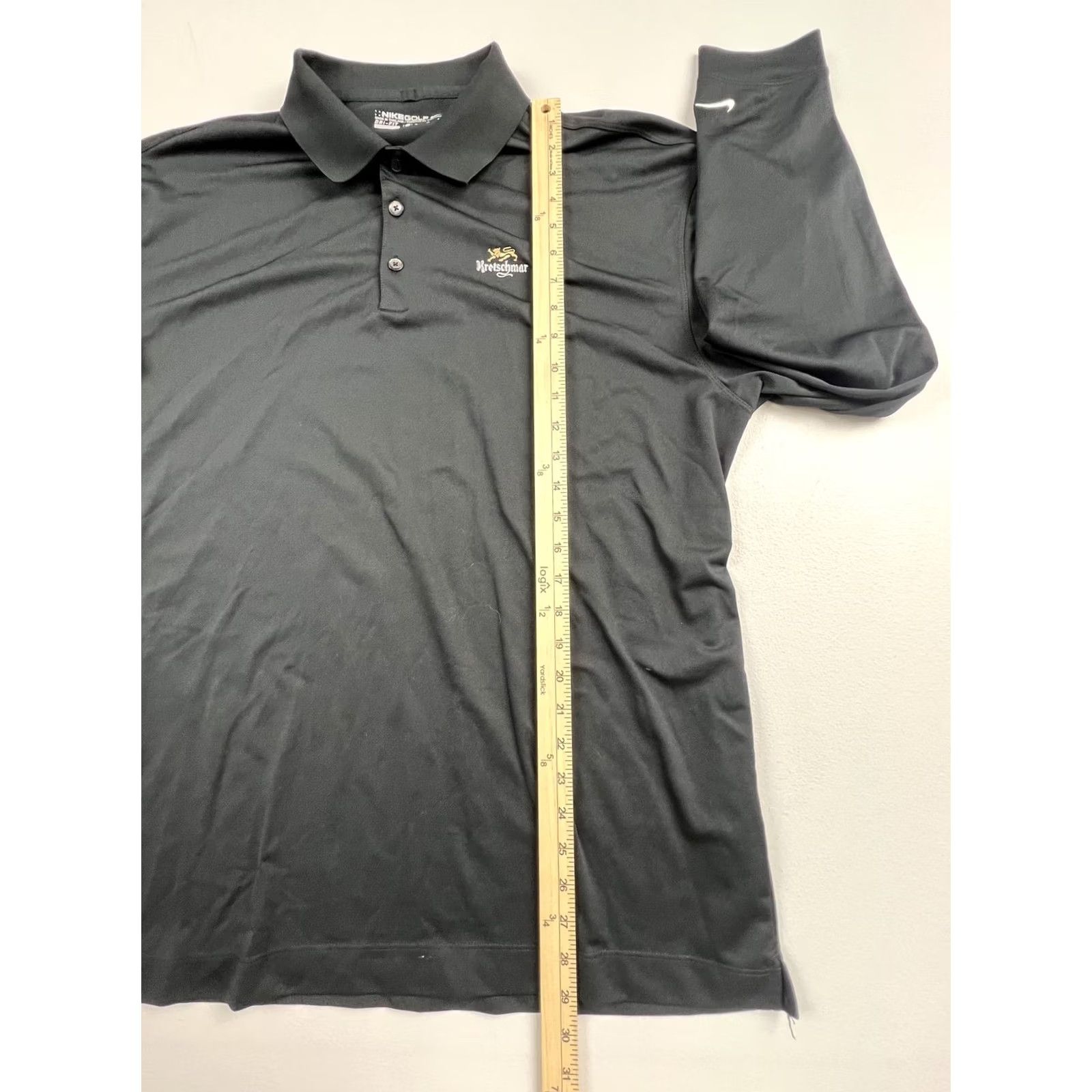 Nike Nike Golf Dri-FIT Polo Shirt Mens XL Black Long Sleeve Shirt Polo Men's XL Black Nike Swoosh Kretschmar Logo Golf Size US XL / EU 56 / 4 - 7 Thumbnail