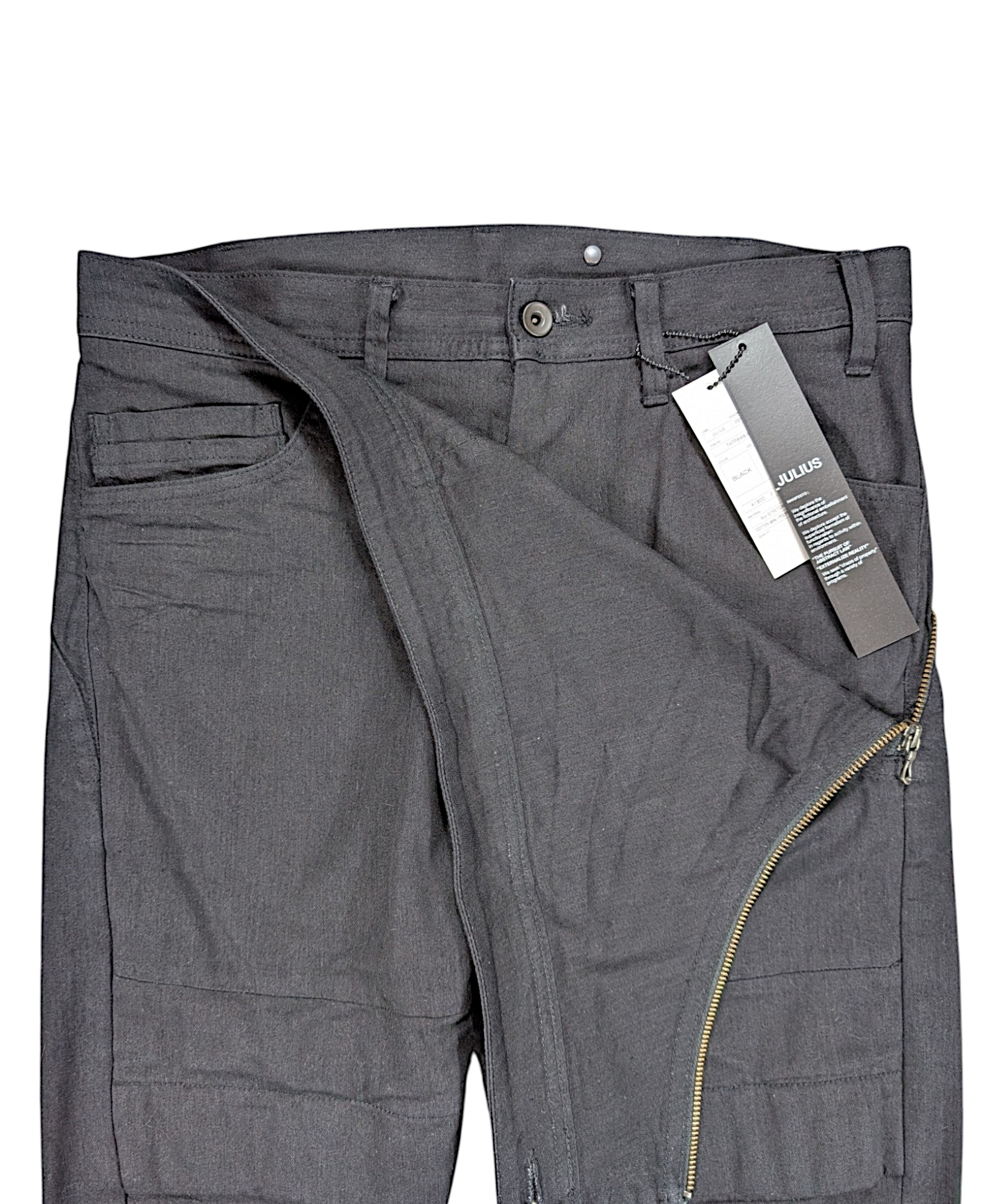 Julius Julius Aircut FW21 "Dilated" Double Layer Zipper Denim Jeans Size US 31 - 3 Thumbnail