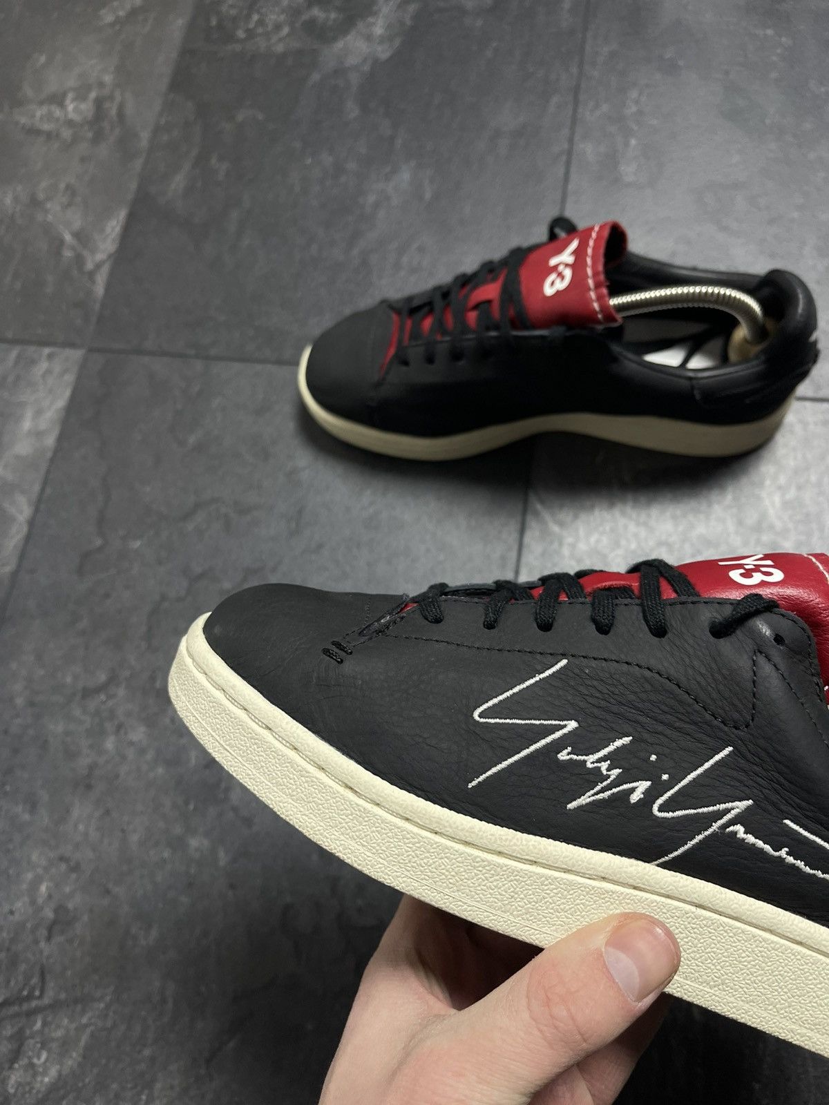 Adidas × Vintage × Yohji Yamamoto Adidas Y-3 Yohji Court Black sneakers Size US 5 / EU 37 - 9 Thumbnail