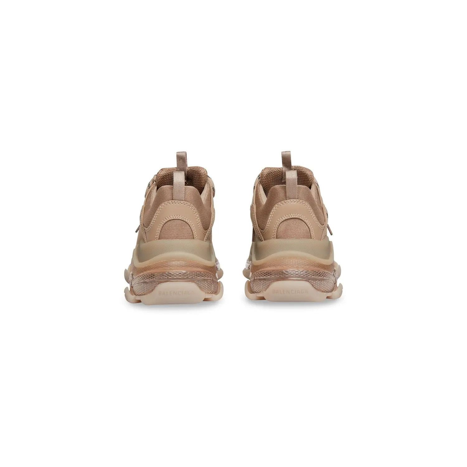 Balenciaga o1mt1gz0924 Triple S Clear Sole Sneaker in Brown Size US 6 / EU 39 - 4 Thumbnail