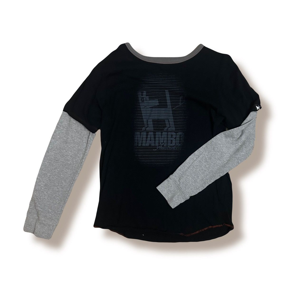 Mambo black & grey long sleeve mock layer shirt Size US XL / EU 56 / 4 - 1 Thumbnail