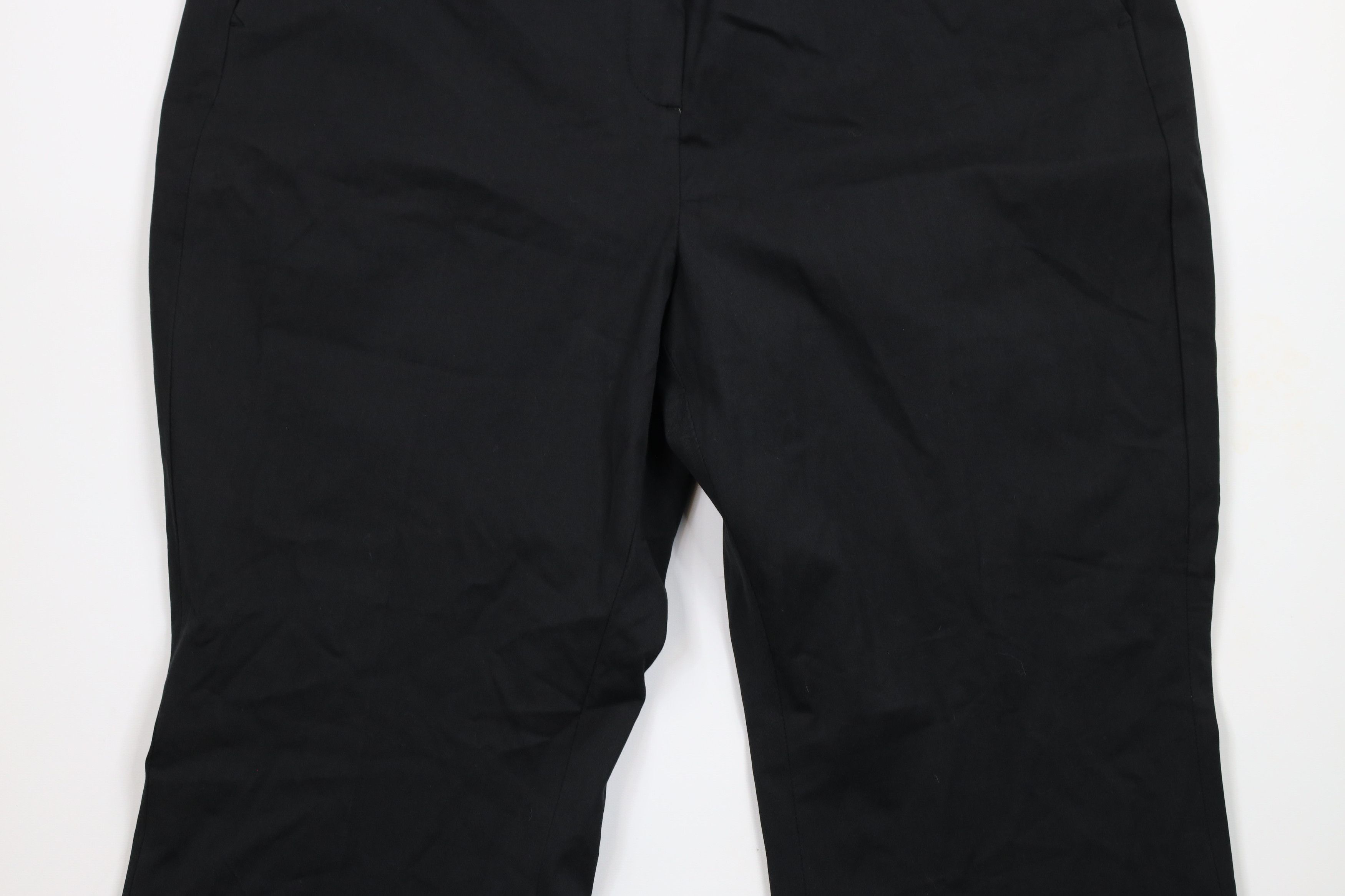 J.Crew × Vintage New J Crew Stretch Wide Leg Flared Kelsey Chino Pants Black Size 40" / US 18 - 3 Thumbnail