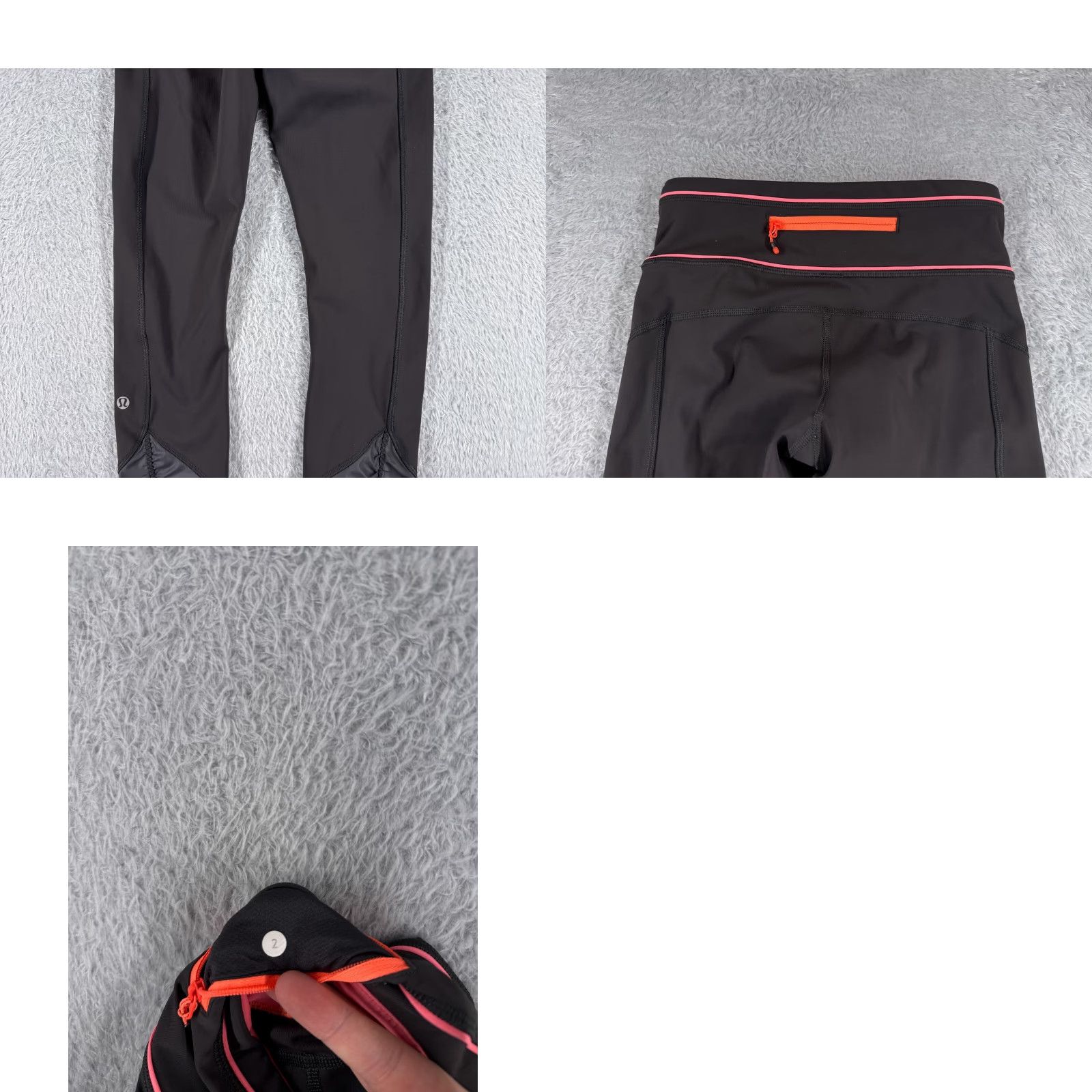 Lululemon Lululemon Pants Womens 2 Black Pace Queen Tight Full-On Luxtreme Run Running Sweatpants Zip Pocket Pockets 25 in Inseam Size 26" / US 2 / IT 38 - 9 Thumbnail