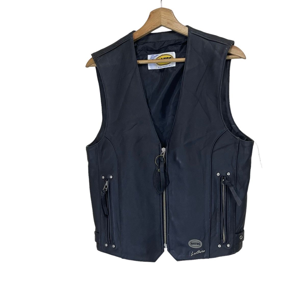 Bates Hats BATES LEATHERS RIDERS RACING SLEEVELESS JACKET Size US S / EU 44-46 / 1 - 3 Thumbnail