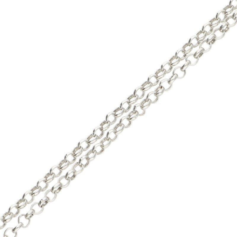 Chrome Hearts R24 Silver Roll Chain Necklace