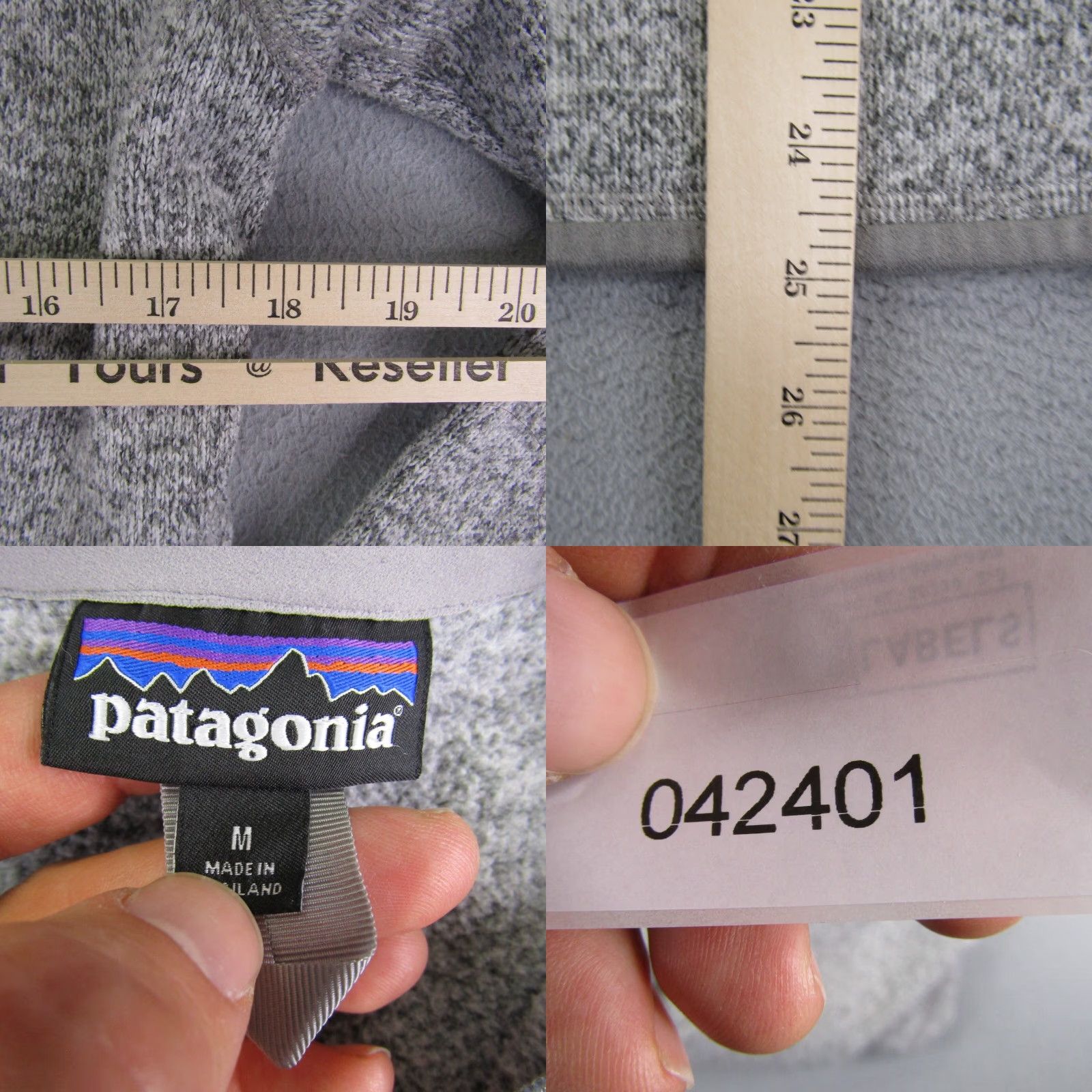 Patagonia Patagonia Better Sweater Womens M Gray 1/4 Zip Fleece Pullover Outdoors Jacket Size M / US 6-8 / IT 42-44 - 8 Thumbnail