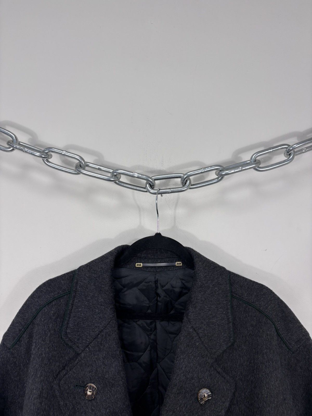 Other Vintage Julius Lang Women’s Double Breasted Grey Wool Coat Size 3XL / US 20-22 - 8 Thumbnail
