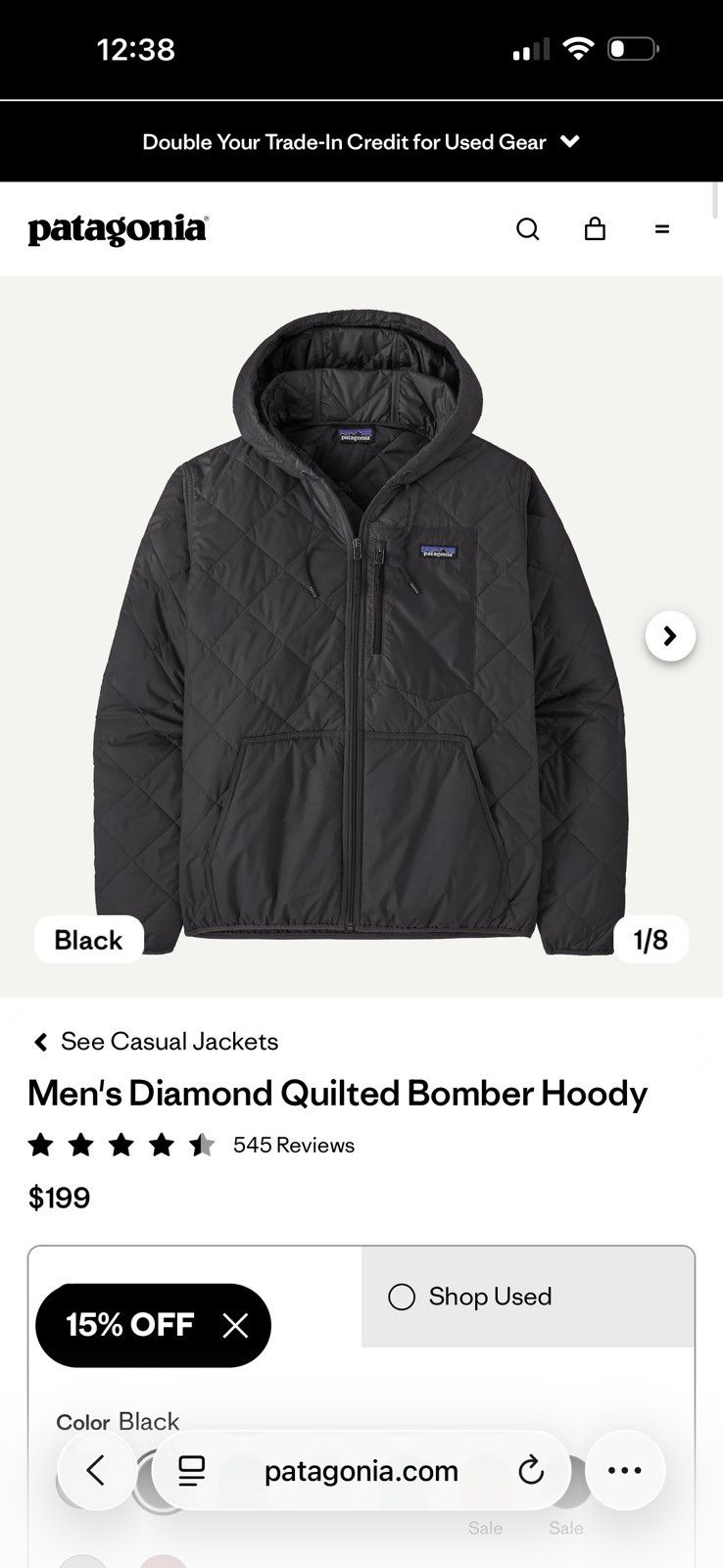 Patagonia Patagonia Diamond Quilted Jacket Size US M / EU 48-50 / 2 - 7 Thumbnail