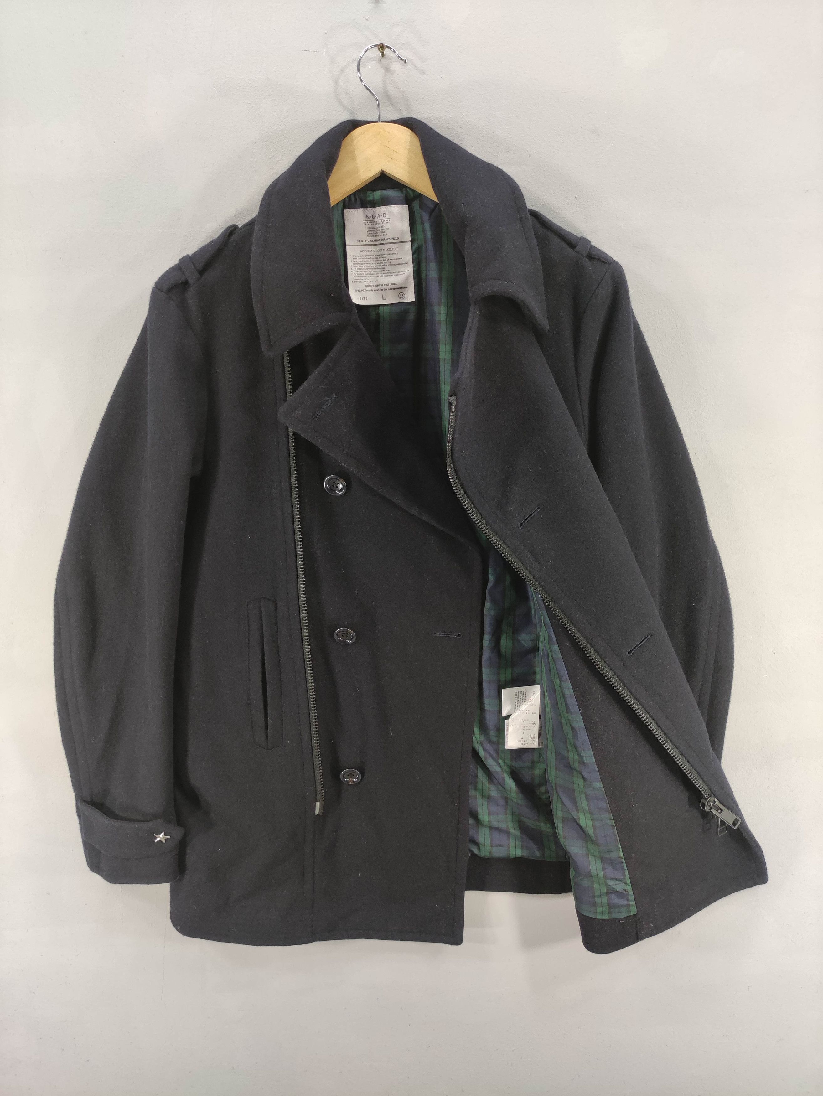 Japanese Brand Vintage N.G.A.C Kazuhiro Takakura Wool Coat Jacket Size US M / EU 48-50 / 2 - 6 Thumbnail