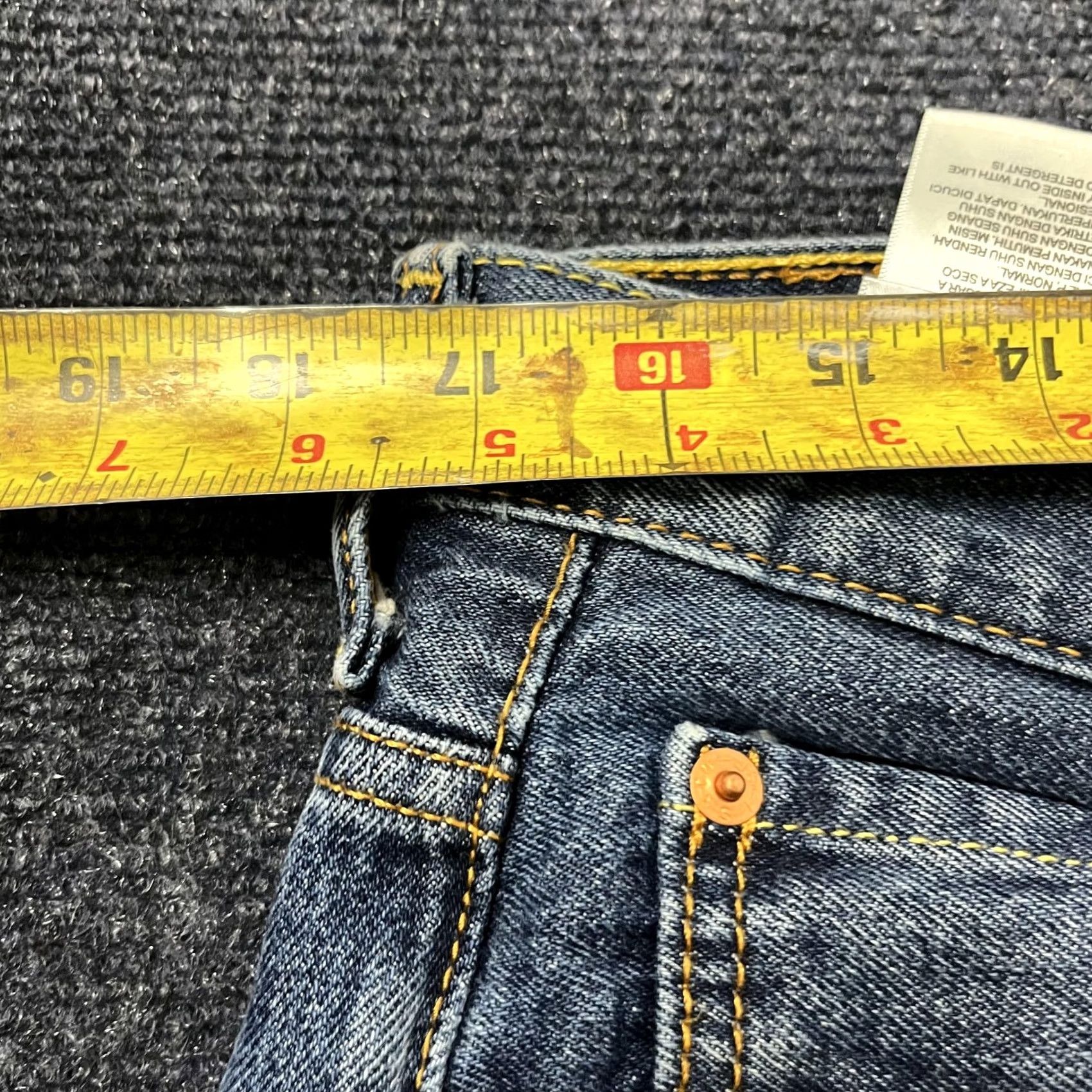 Levi's Levi's 550 Jeans Mens 36x32 Blue Medium Wash Denim Relaxed Fit Tapered Leg Denim Jeans Waist 36 Inseam 32 Size US 36 / EU 52 - 5 Thumbnail