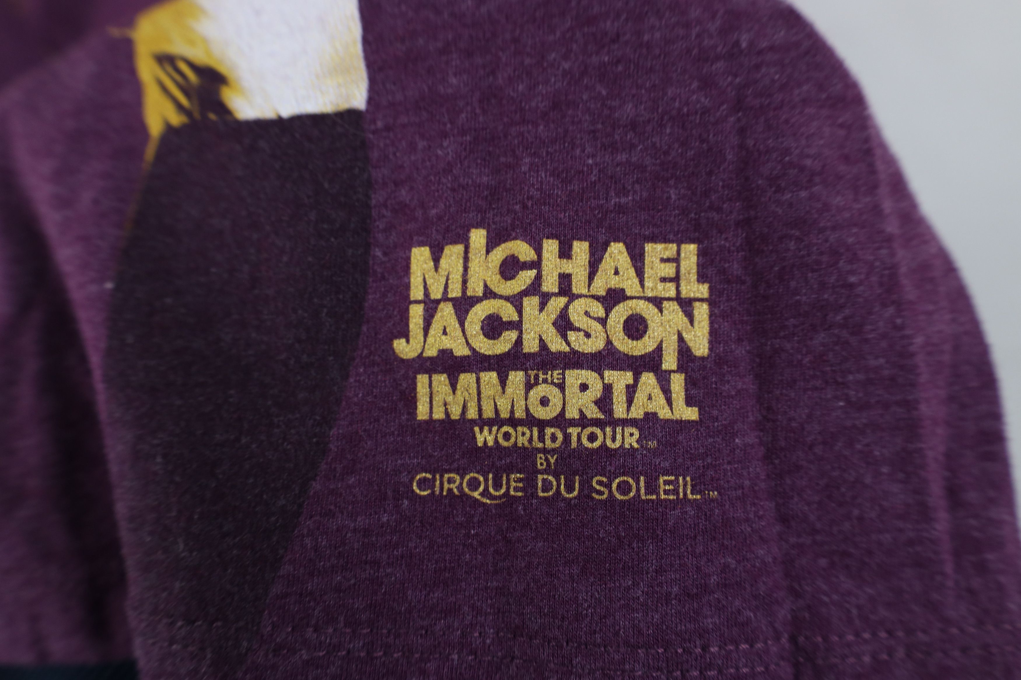 Vintage Cirque du Soleil Michael Jackson Immortal World Tour T-Shirt Size L / US 10 / IT 46 - 7 Thumbnail