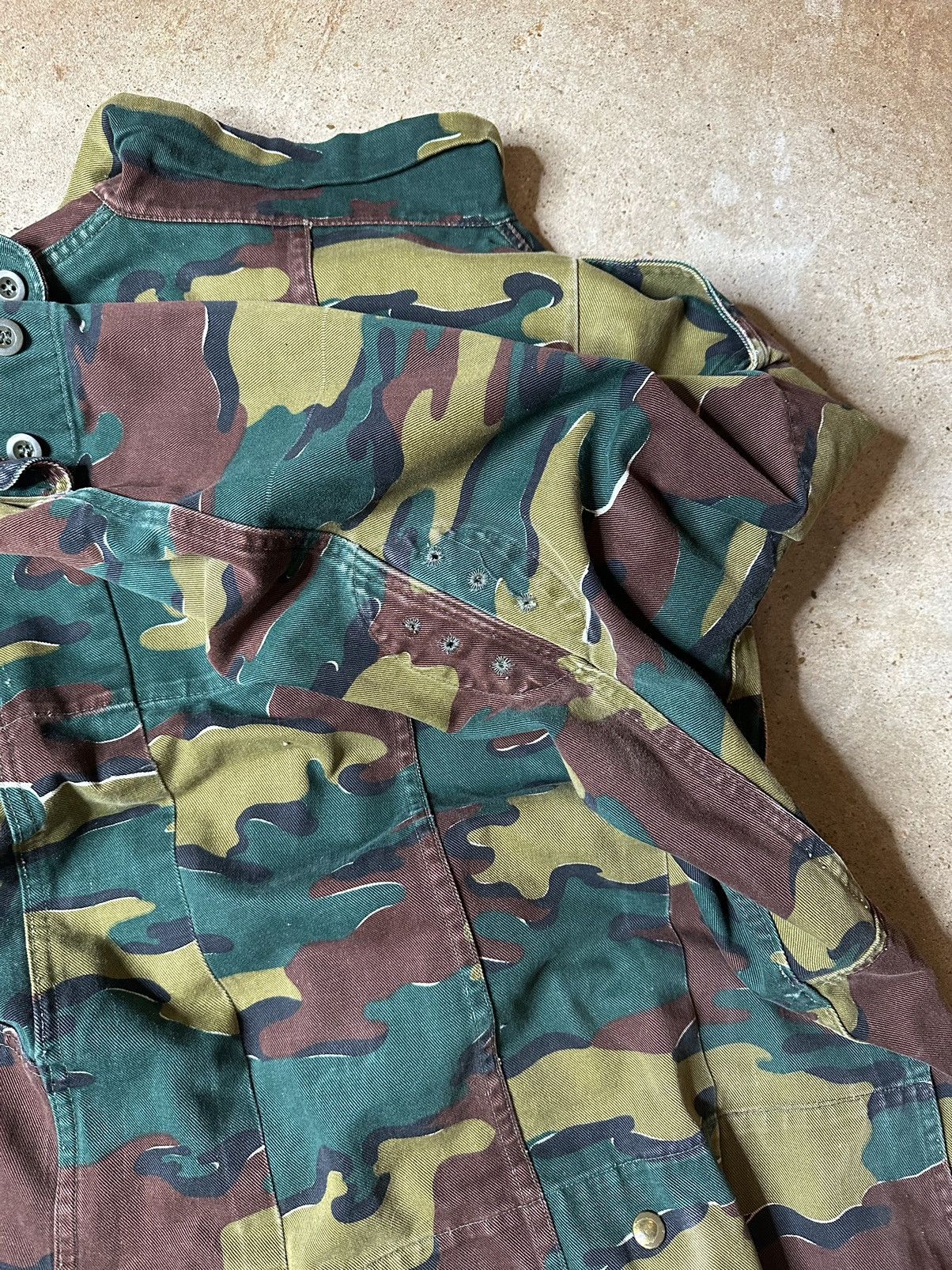 Vintage 1973 Dutch(?) Seyntex Paramilitary Camo Flight Jacket Size US M / EU 48-50 / 2 - 6 Thumbnail