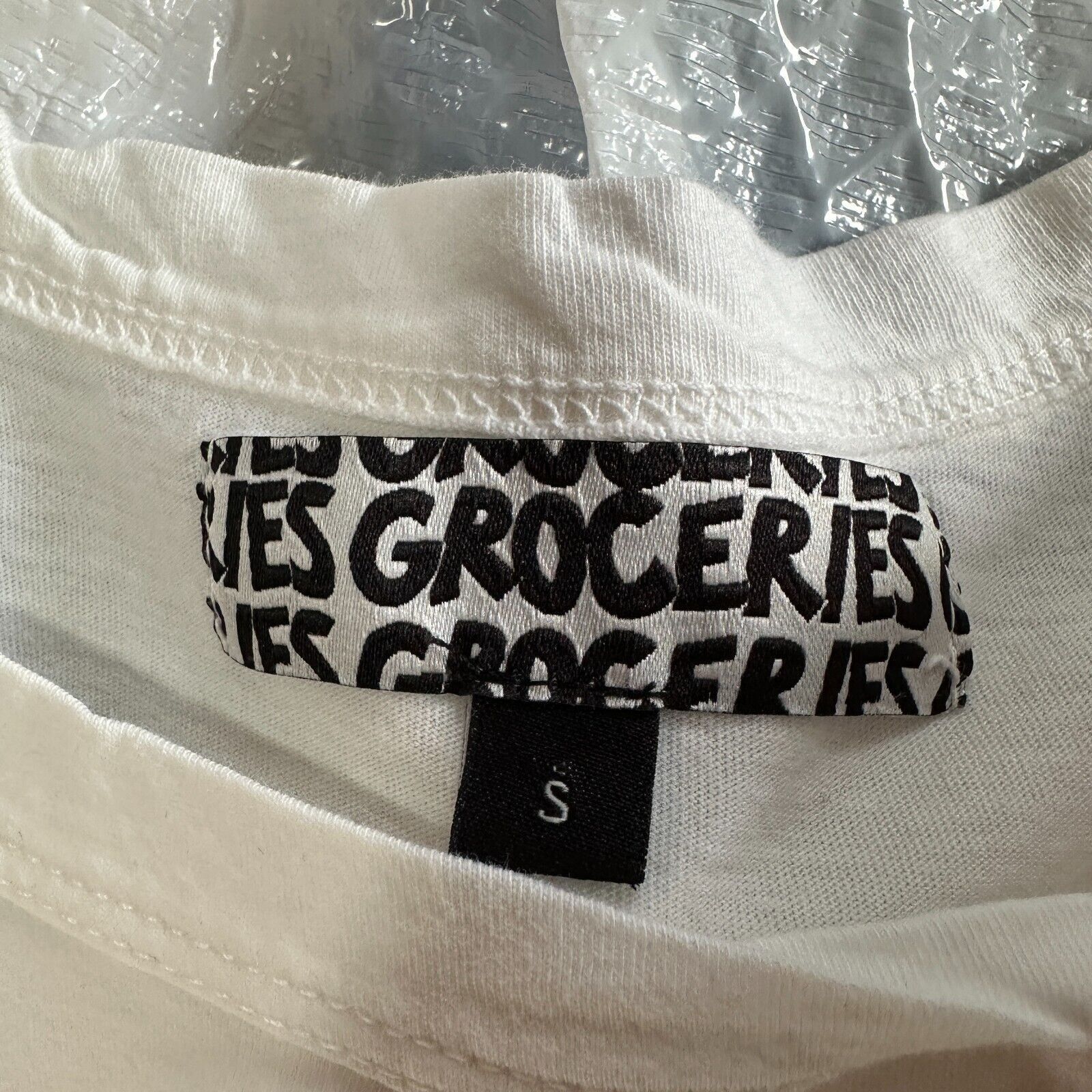 Other Groceries White Crop Top 100% Organic Cotton Tee Small Size S / US 4 / IT 40 - 5 Thumbnail