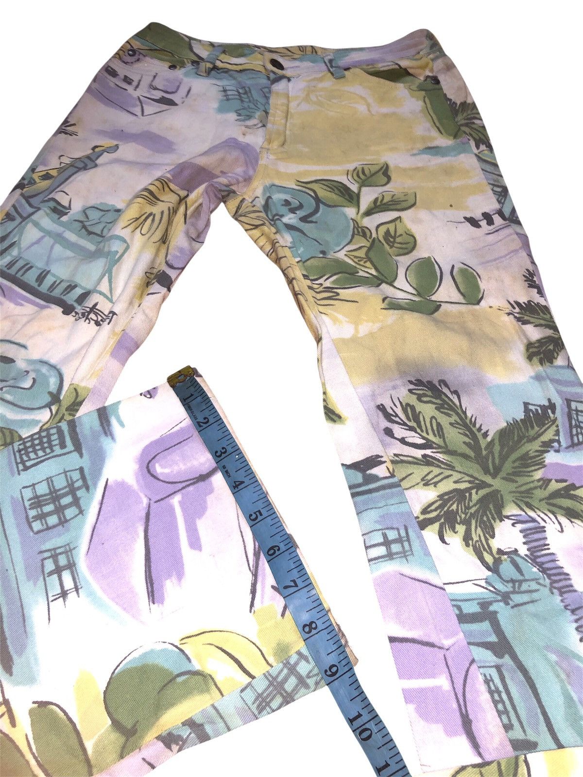 Designer × Japanese Brand × Jean Paul Gaultier ANNE ELISABETH DENIN JEANS FULL PRINT Size 28" / US 6 / IT 42 - 18 Thumbnail