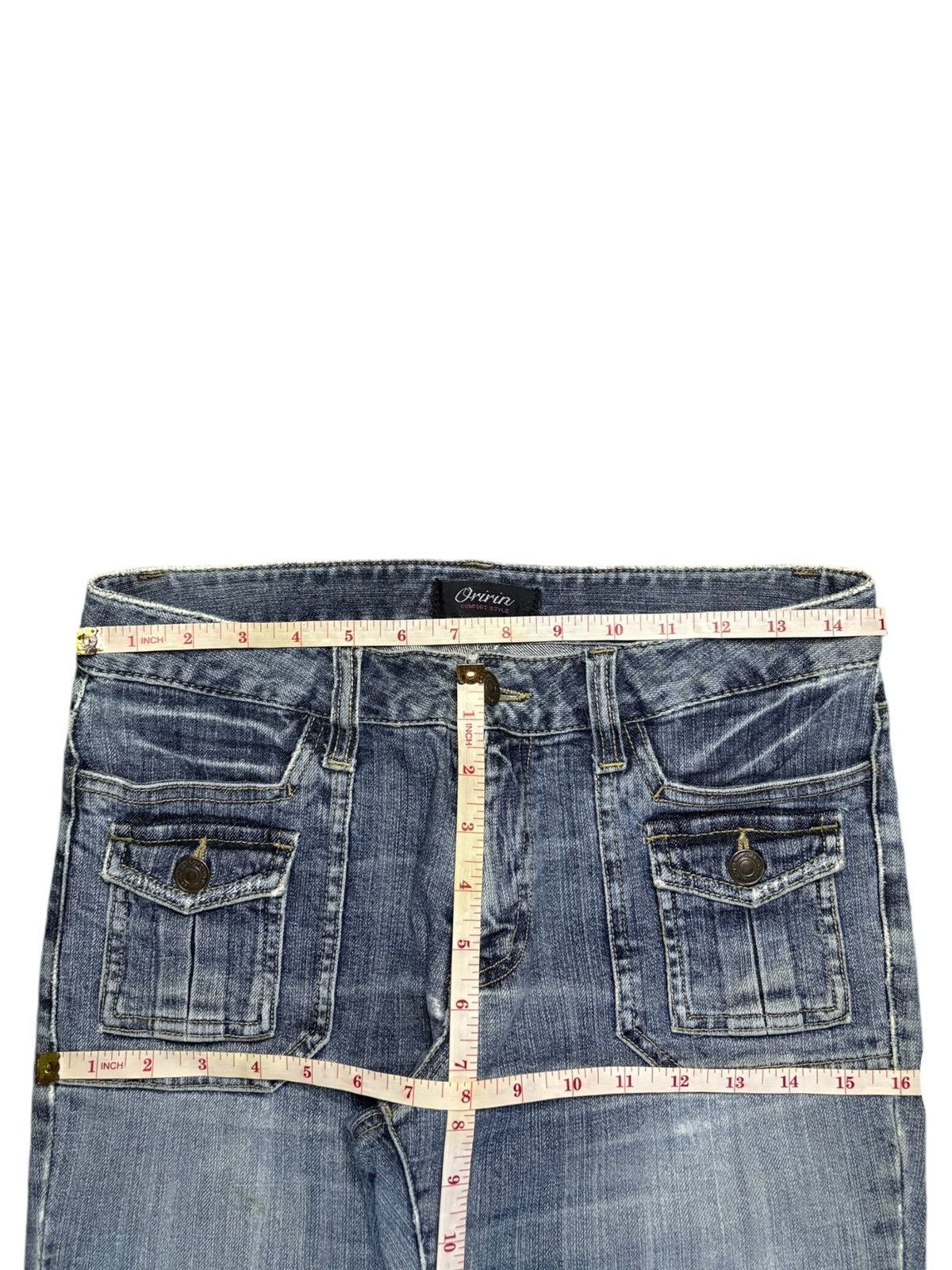 Japanese Brand Vintage Japanese Brand Faded Blue Wash Bush Flare Jeans Size 30" / US 8 / IT 44 - 12 Thumbnail