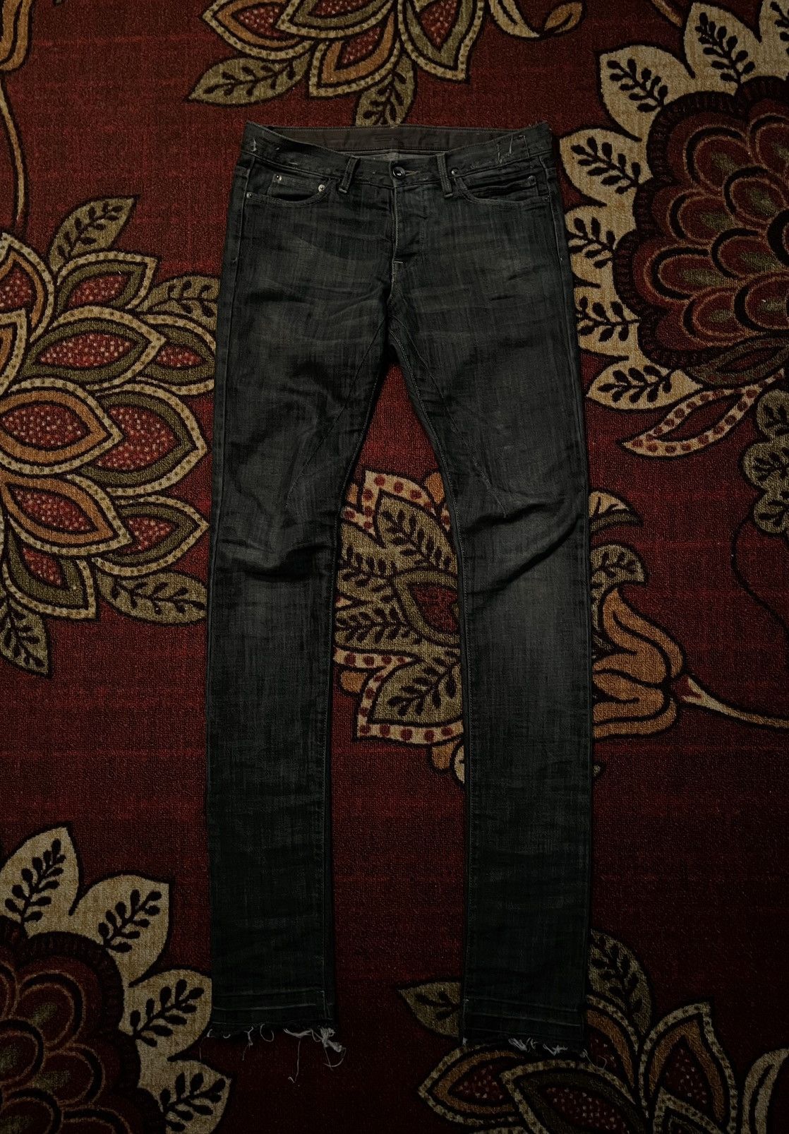 image of Sold Rick Owens Detroit Cut Jeans in Grey, Men's (Size 26)