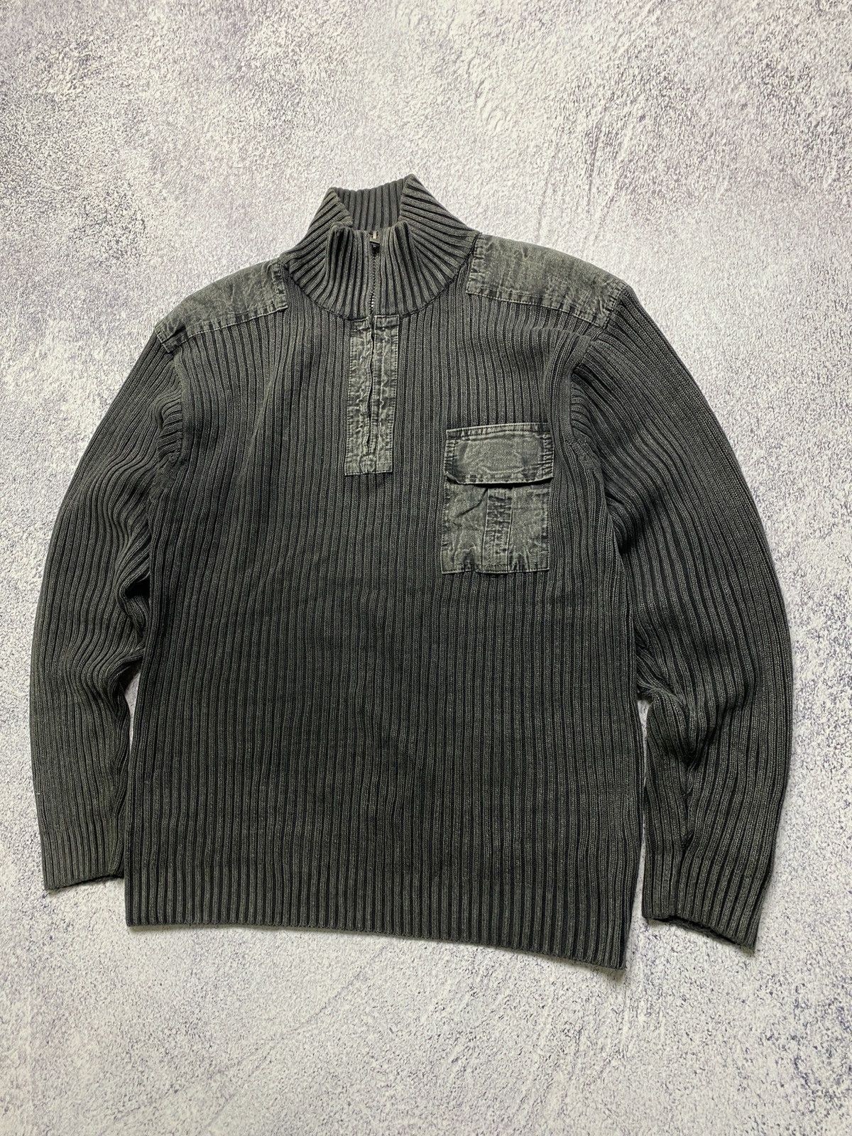 Japanese Brand Vintage Japanese Multi Pocket Knitted Sweater Avantgarde Y2K Size US M / EU 48-50 / 2 - 3 Thumbnail