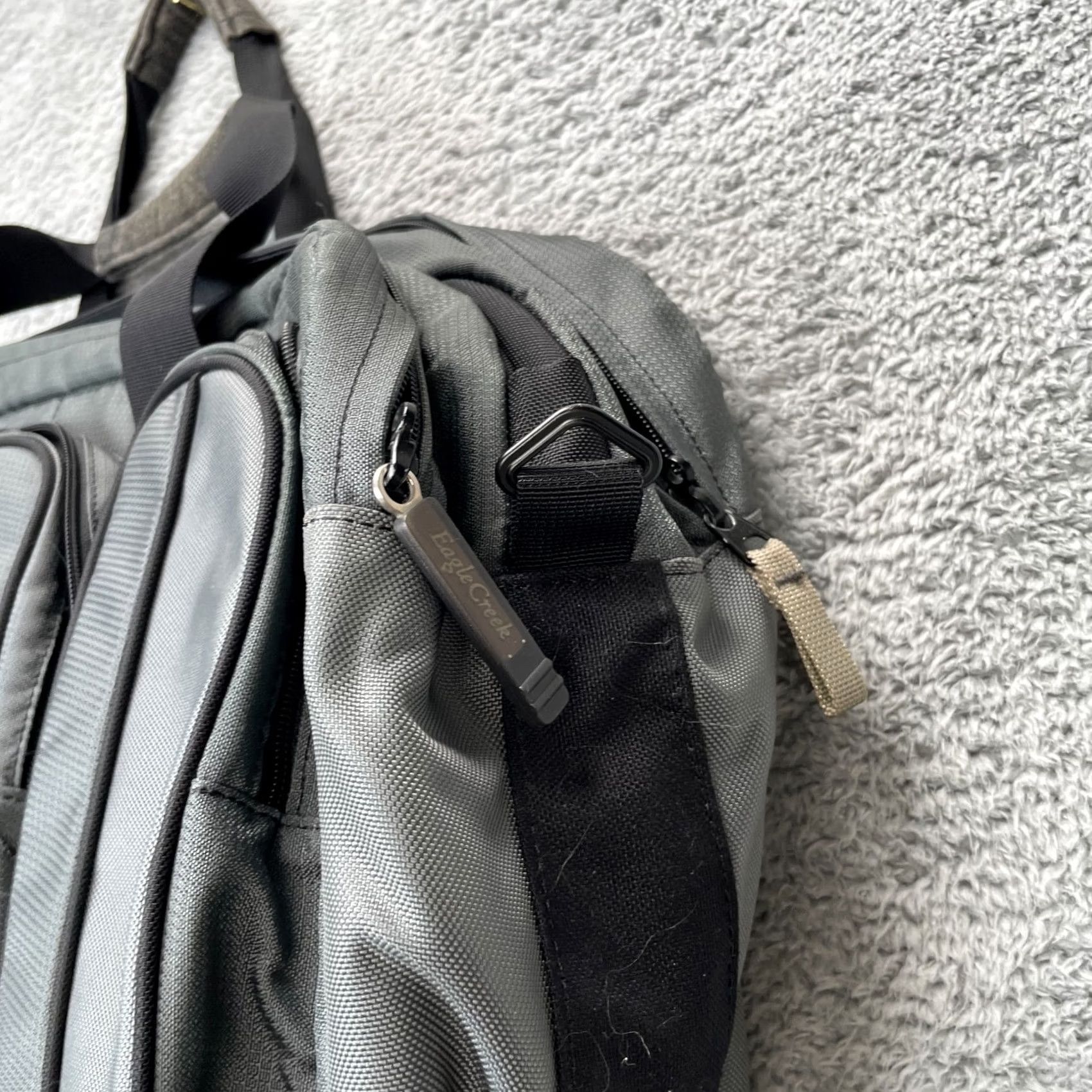 Vintage VINTAGE Eagle Creek Bag Men Gray Laptop Pocket Zipper Double Handles Shoulder Bag | Travel Outdoor Pockets Size ONE SIZE - 4 Thumbnail