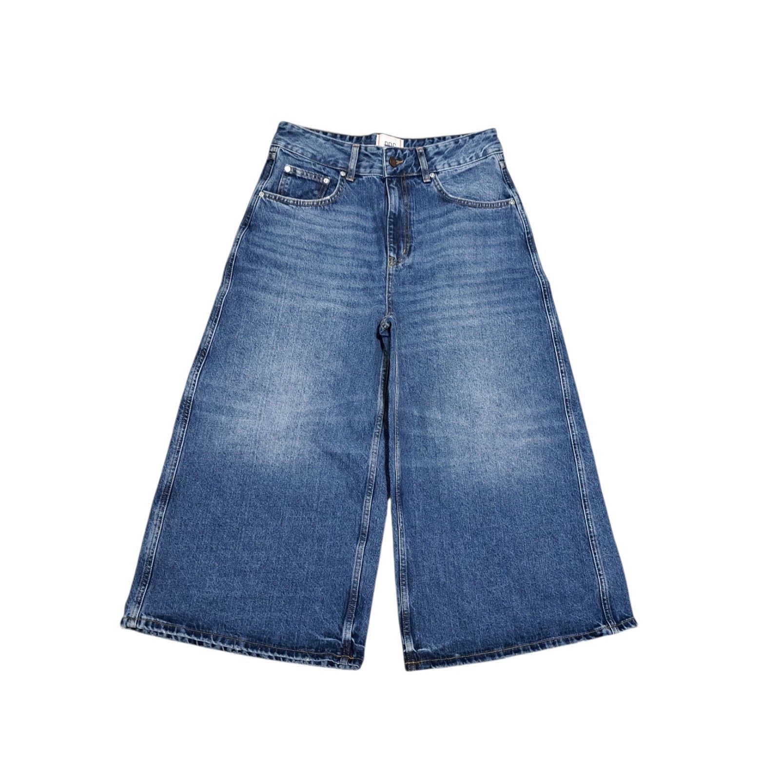 Bdg BDG Baggy Streetwear Wide Leg Cropped Jeans Size 31 Light Bl Size 31" - 3 Thumbnail
