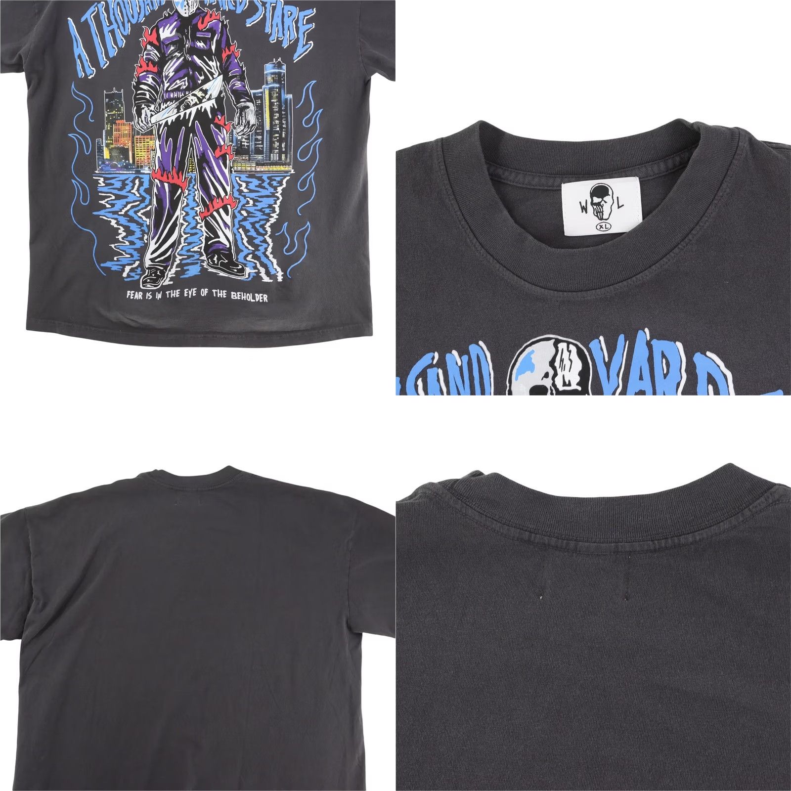 Warren Lotas Warren Lotas T-Shirt XL Black A Thousand Yard Stare Brand New Shirt Mens Tops Size US XL / EU 56 / 4 - 8 Thumbnail