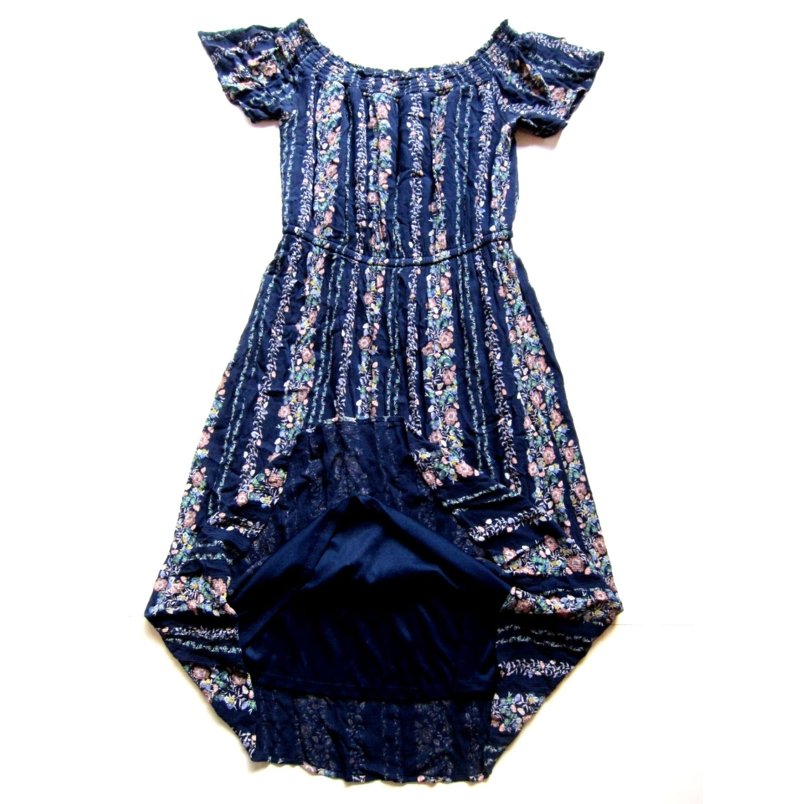 Old Navy Old Navy Floral Off Shoulder Midi Dress - 100% Rayon Maxi Sheath M Women Pink Blue Green Floral Off Shoulder Midi Dress M Size M / US 6-8 / IT 42-44 - 4 Thumbnail