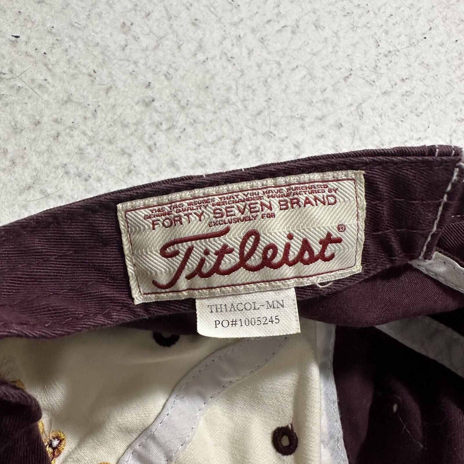 Titleist Titleist Minnesota Gophers Adjustable Baseball Hat Size ONE SIZE - 10 Thumbnail