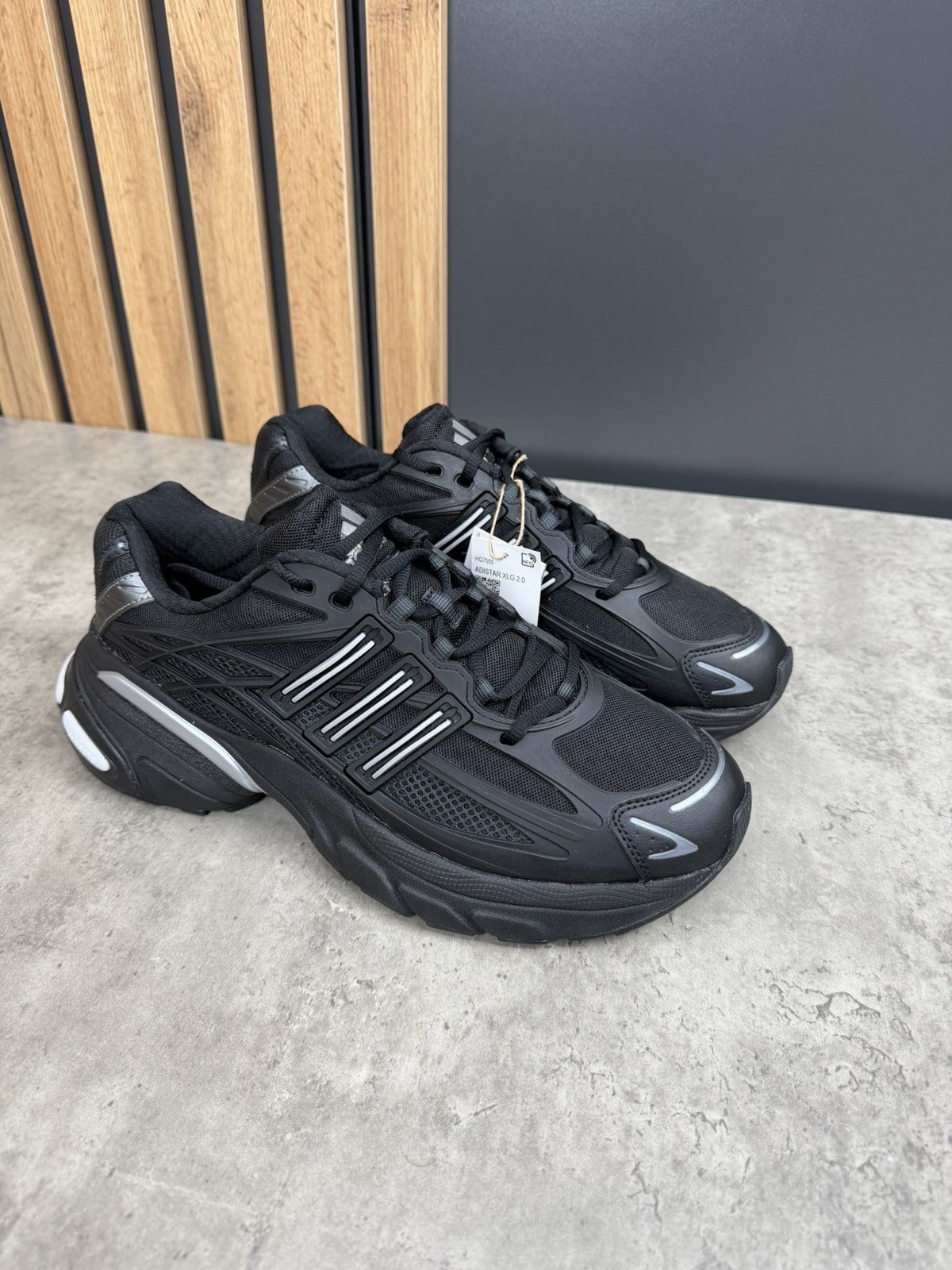 Adidas Adidas Adistar XLG 2.0 Black/Silver Sneakers Size US 11 Size US 11 / EU 44 - 8 Thumbnail