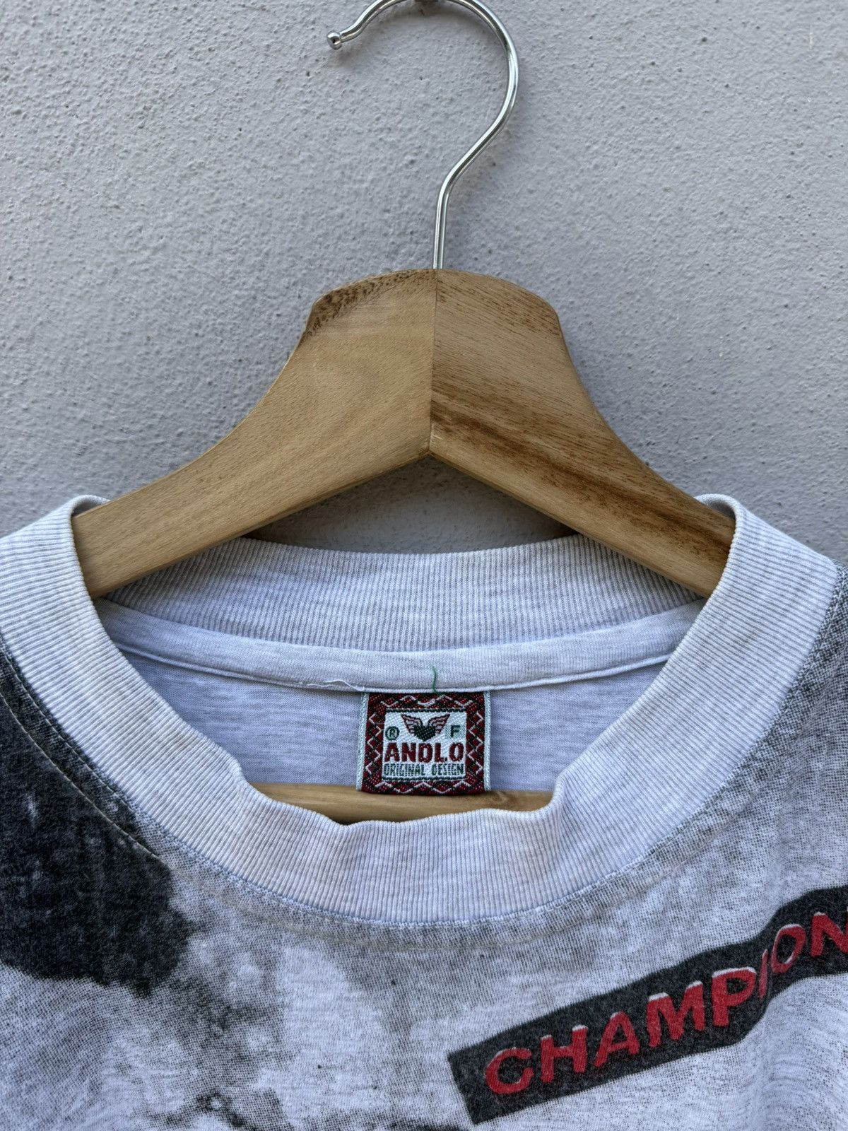 Thrasher 💥Vintage 1990s AOP Skateboards Graphics Thrasher/Powell Tee Size US XL / EU 56 / 4 - 5 Thumbnail