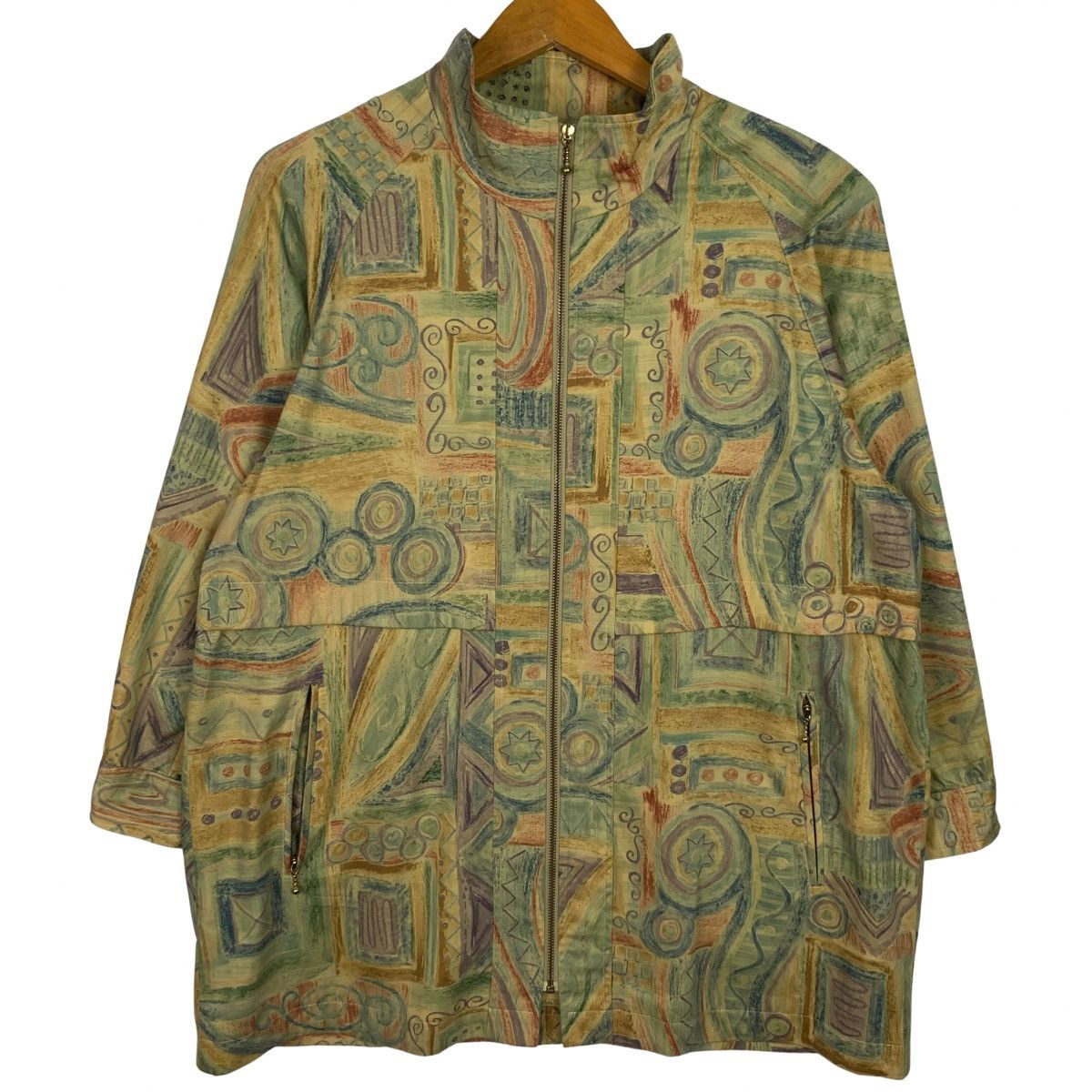Japanese Brand × Vintage Vintage Japanese Brand Abstract Pattern Light Jacket Size US L / EU 52-54 / 3 - 1 Thumbnail