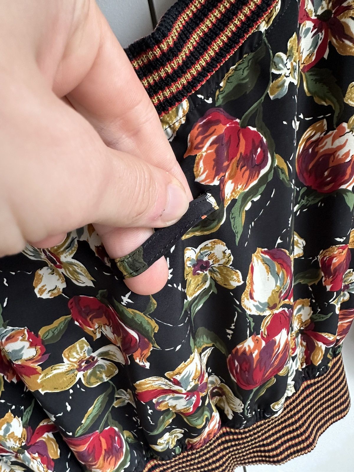 Jean Paul Gaultier bolero shrug floral vintage blouse Japan