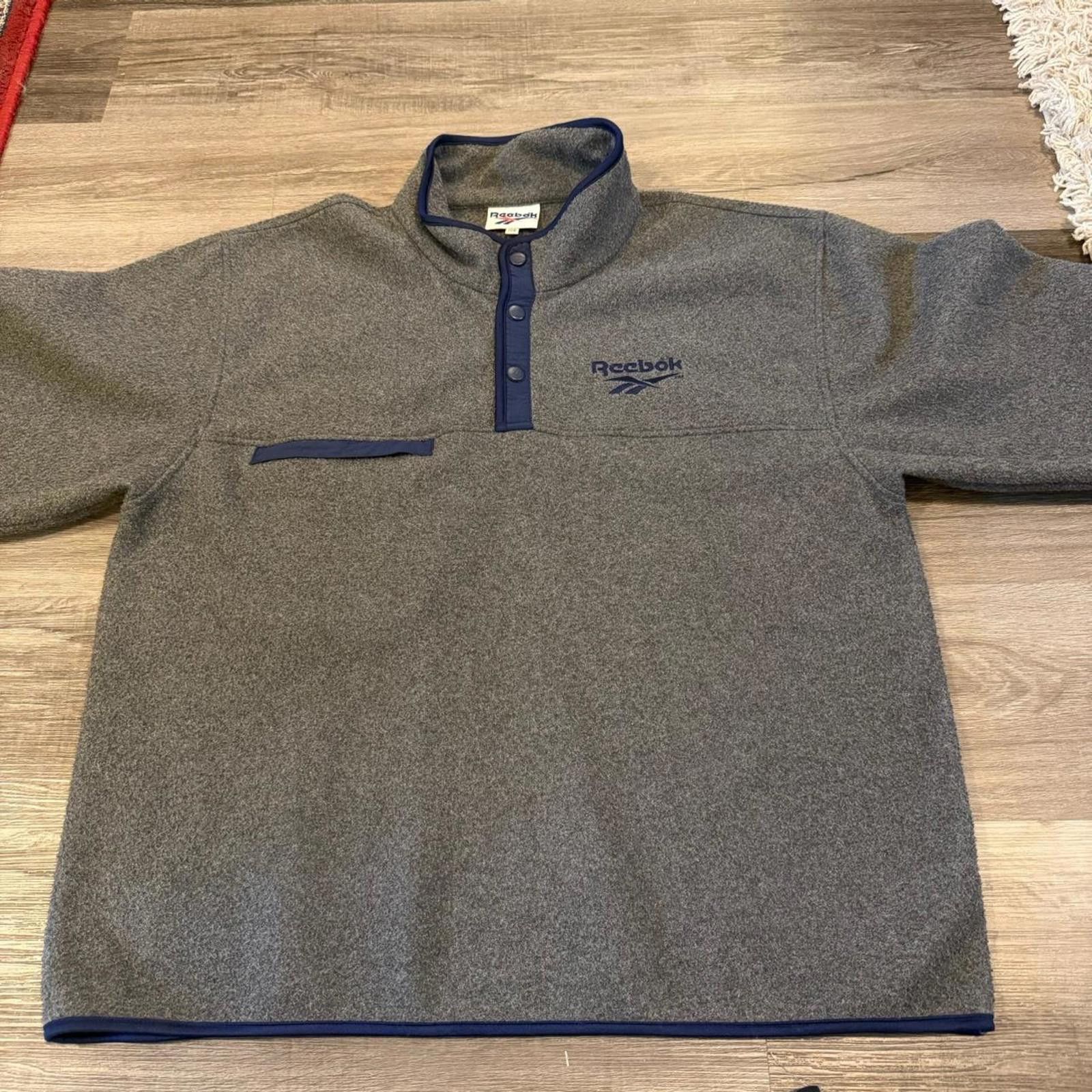 Reebok vintage reebok pull over fleece anorak sweatshirt 90s XL Size US XL / EU 56 / 4 - 6 Thumbnail