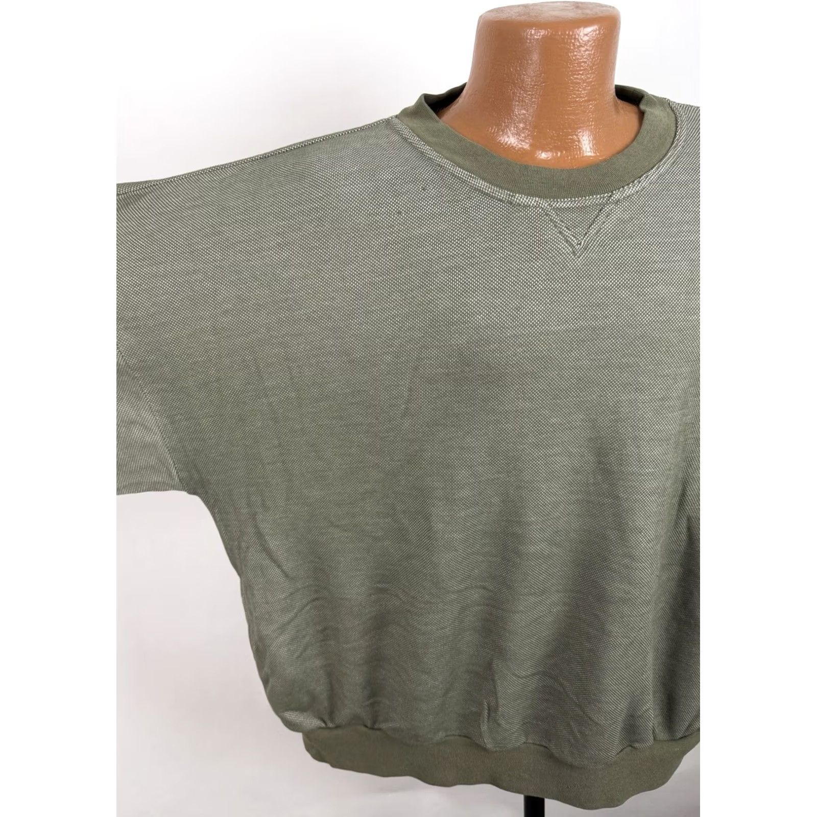 Van Heusen VINTAGE Van Heusen Pique Knit Sweatshirt Mens XL Green Crewneck Pockets Golf 90s Retro Size US XL / EU 56 / 4 - 6 Thumbnail