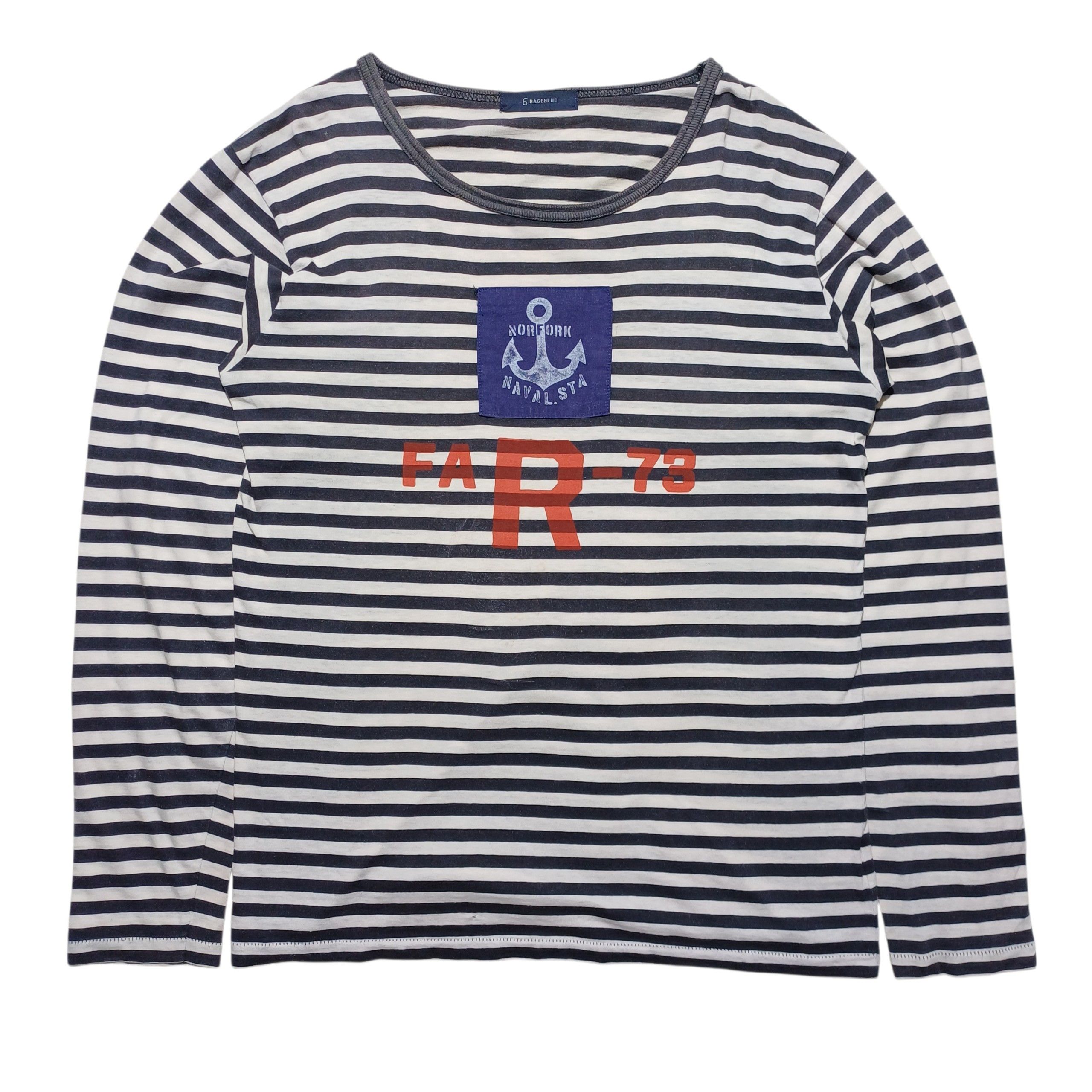 RAGEBLUE Rageblue Striped Long Sleeve Tee Single Stitch Size US M / EU 48-50 / 2 - 5 Thumbnail