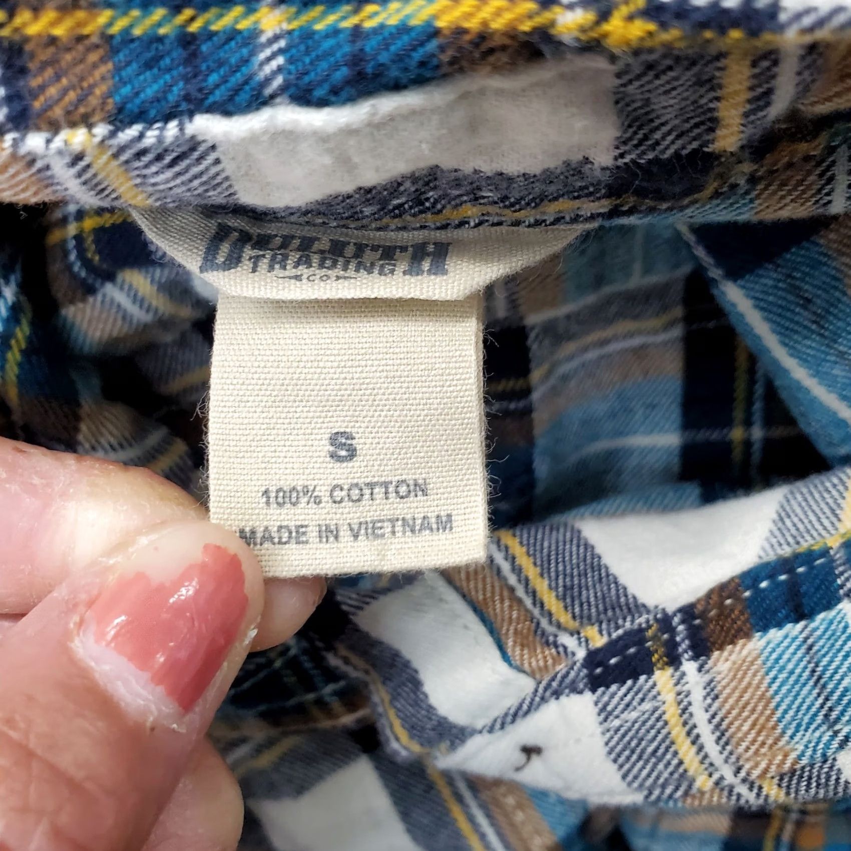 CO Duluth Women's Flannel Shirt Multi Plaid Long Sleeve Button-Up Shirt S Small Wool? Size S / US 4 / IT 40 - 6 Thumbnail