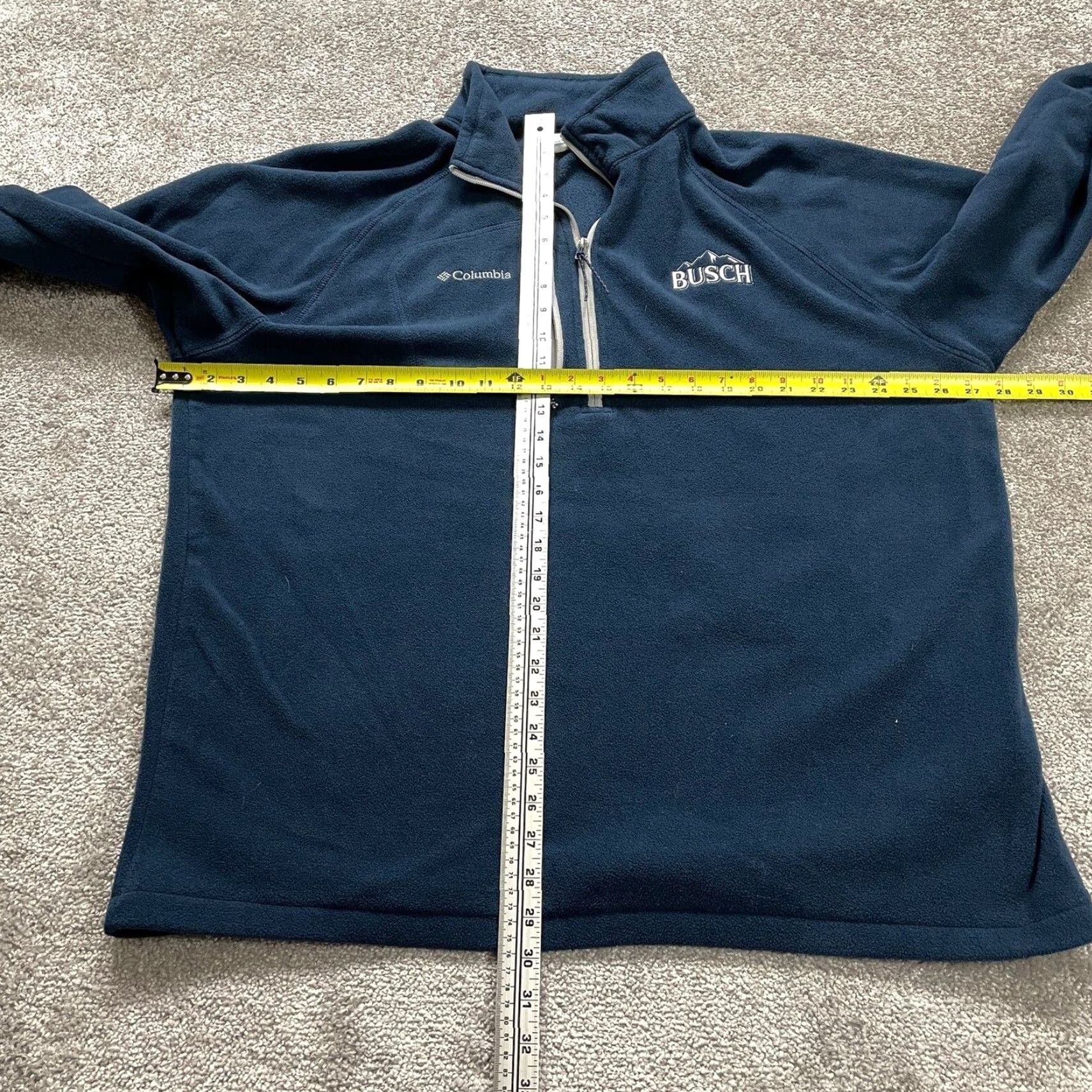 Vintage Columbia Jacket Mens 2XL Blue Fleece Half Zip Fast Trek III Busch Outdoor Hiking Size US XXL / EU 58 / 5 - 6 Thumbnail