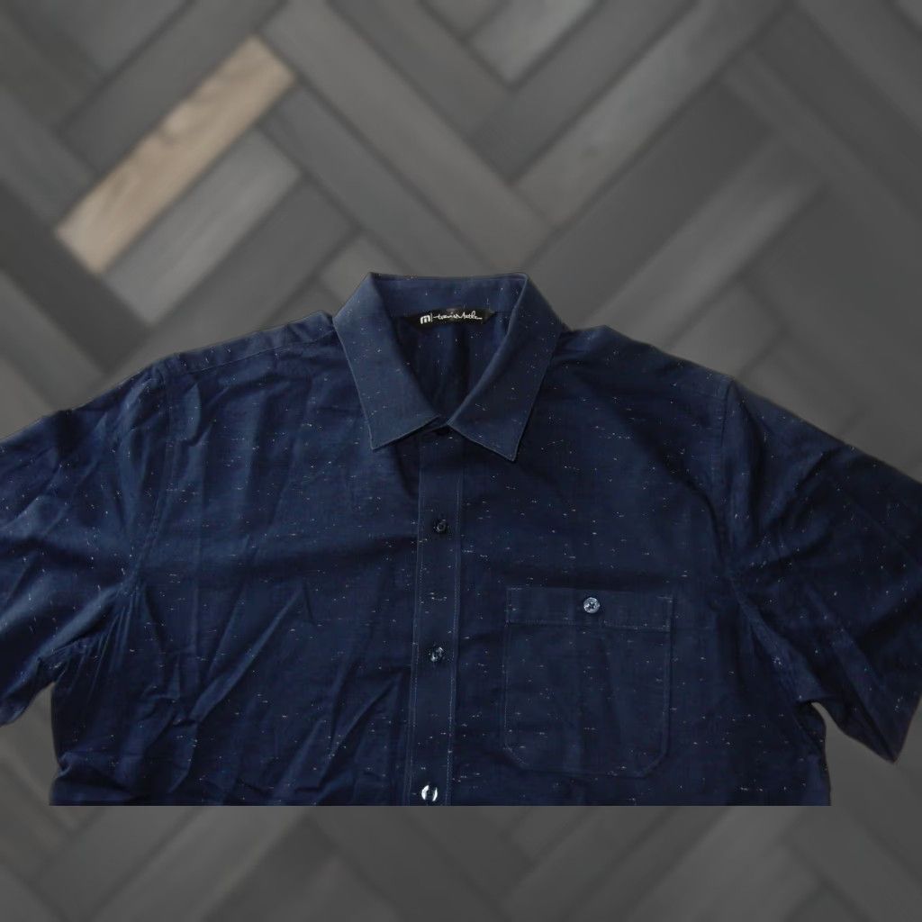 TravisMathew VINTAGE Travis Mathew Men's Short Sleeve Button-Up Shirt Size M Blue Cotton Size US M / EU 48-50 / 2 - 1 Thumbnail