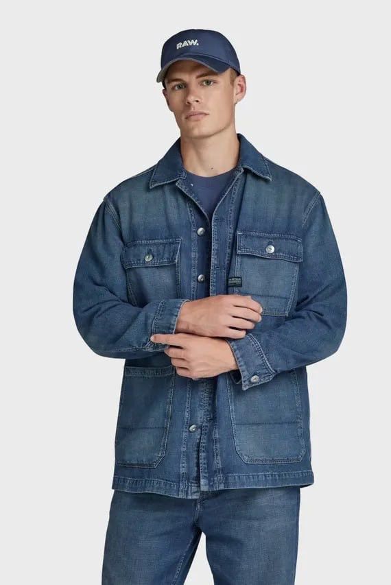 G-Star G Star Raw Shore denim Vintage Pocket Logo Jacket Japanese Size US L / EU 52-54 / 3 - 1 Thumbnail