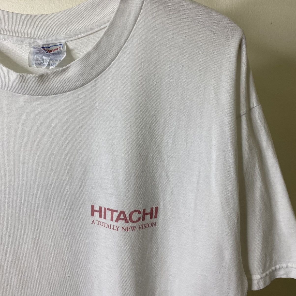 Vintage 2000s Hitachi Ultra Vision Television Promo T Shirt Size US L / EU 52-54 / 3 - 7 Thumbnail